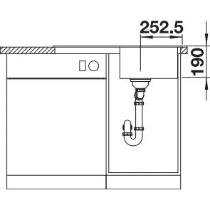 Zlewozmywak BLANCO LEGRA 45 S Silgranit odwracalny
