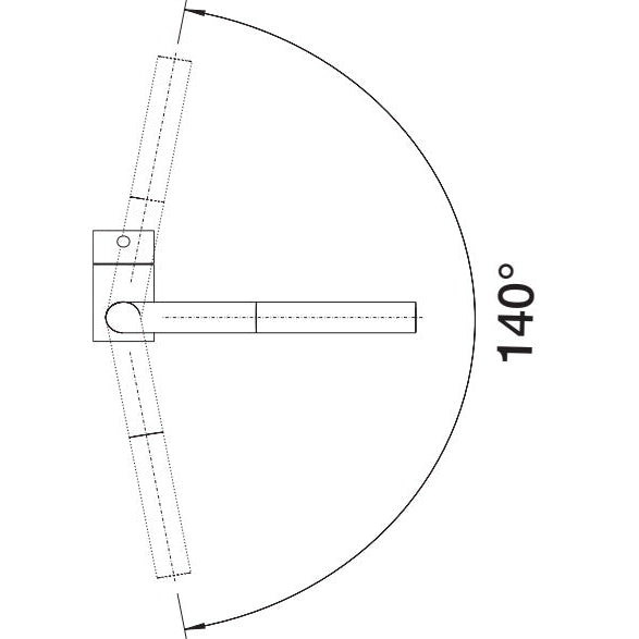 Bateria kuchenna BLANCO LINUS-S Silgranit-Look, wyciągana wylewka