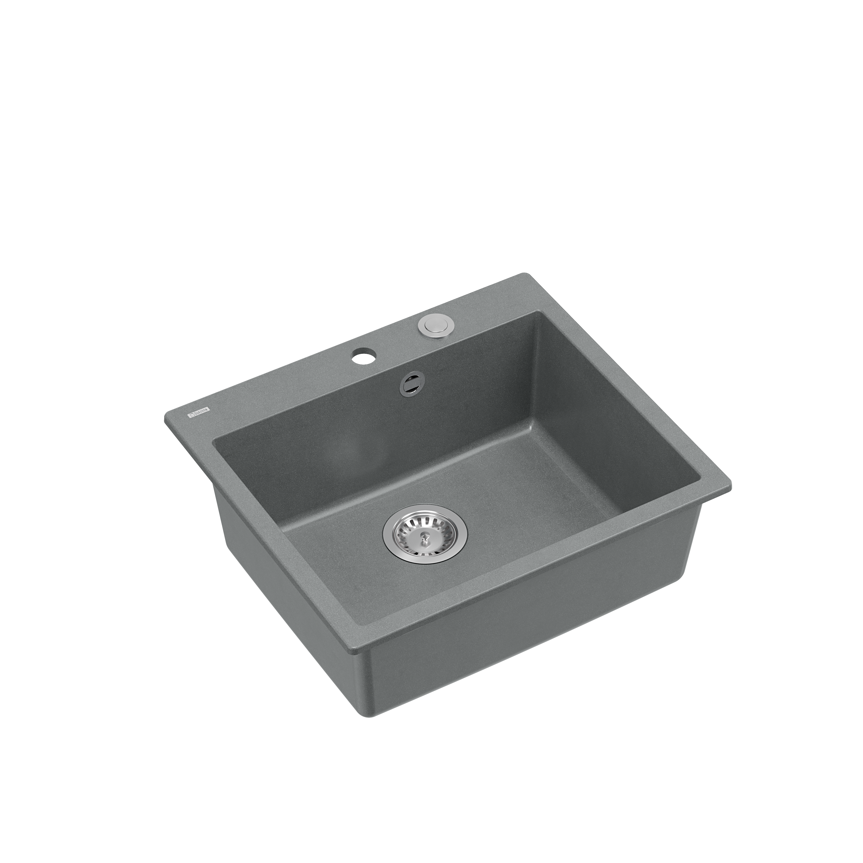 Zlewozmywak granitowy Quadron MORGAN 110 GraniteQ silver stone