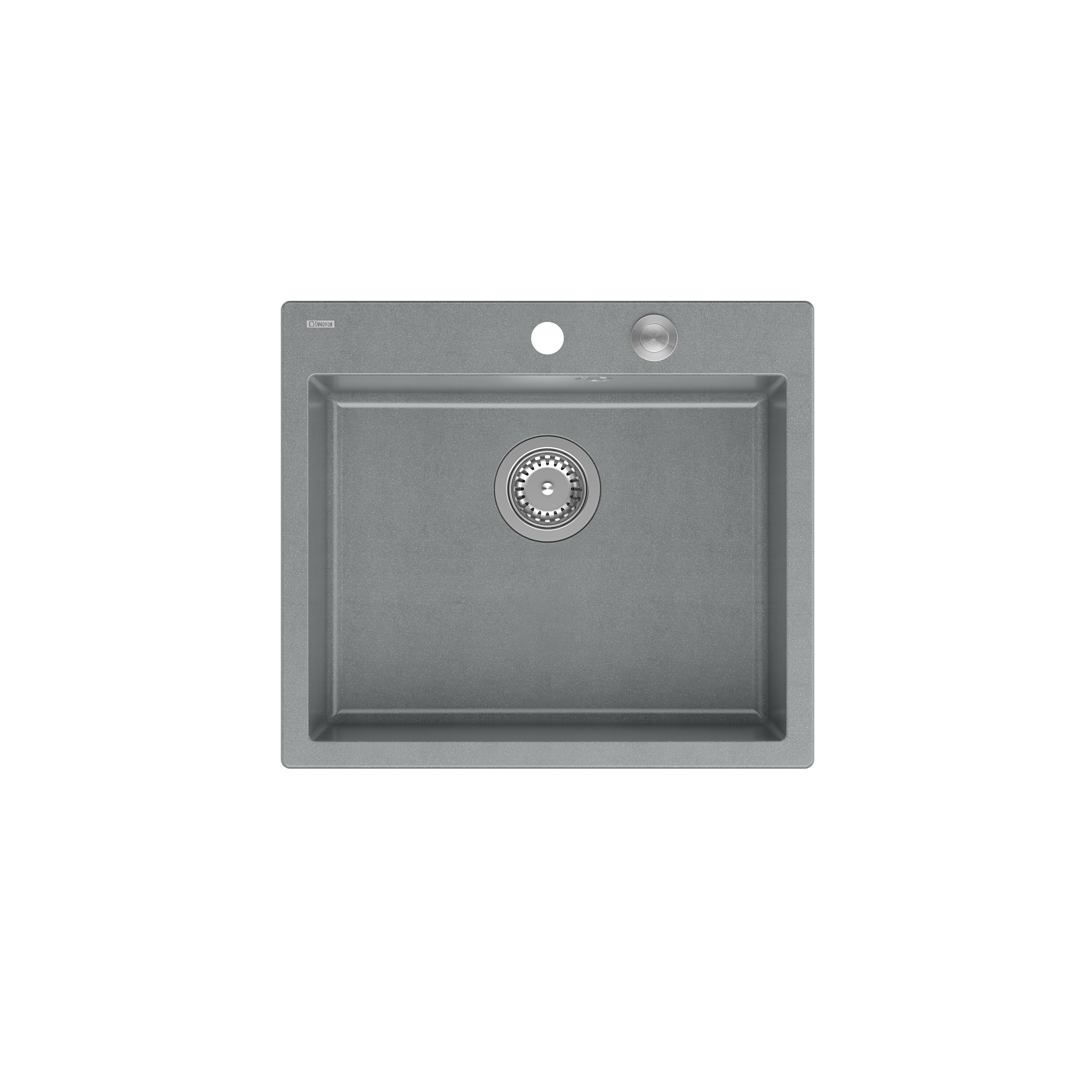 Zlewozmywak granitowy Quadron MORGAN 110 GraniteQ silver stone