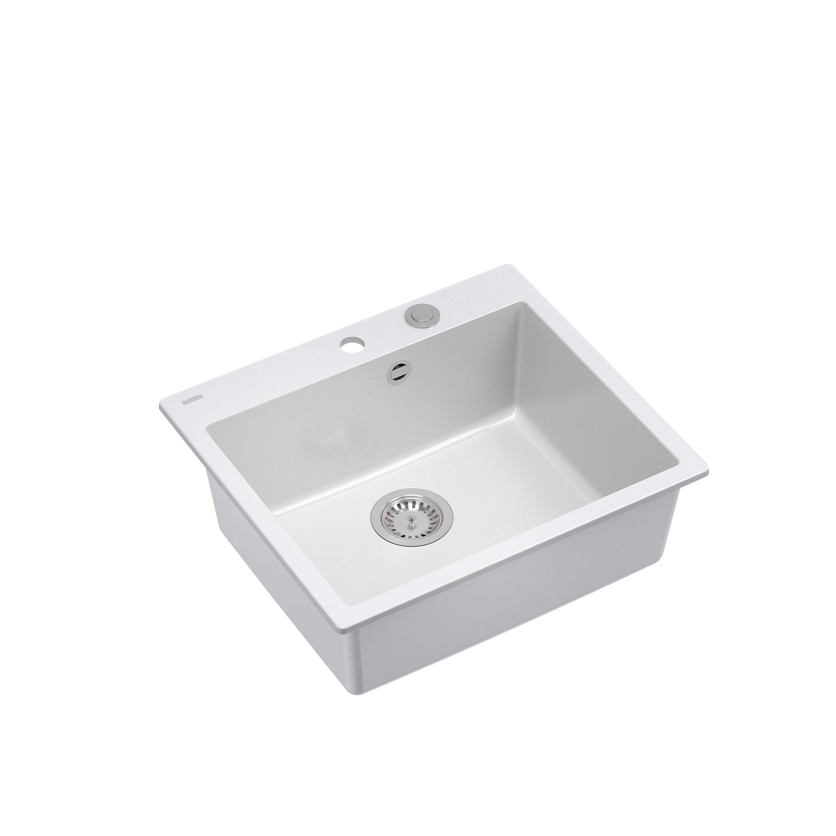 Zlewozmywak granitowy Quadron MORGAN 110 GraniteQ snow white - biały