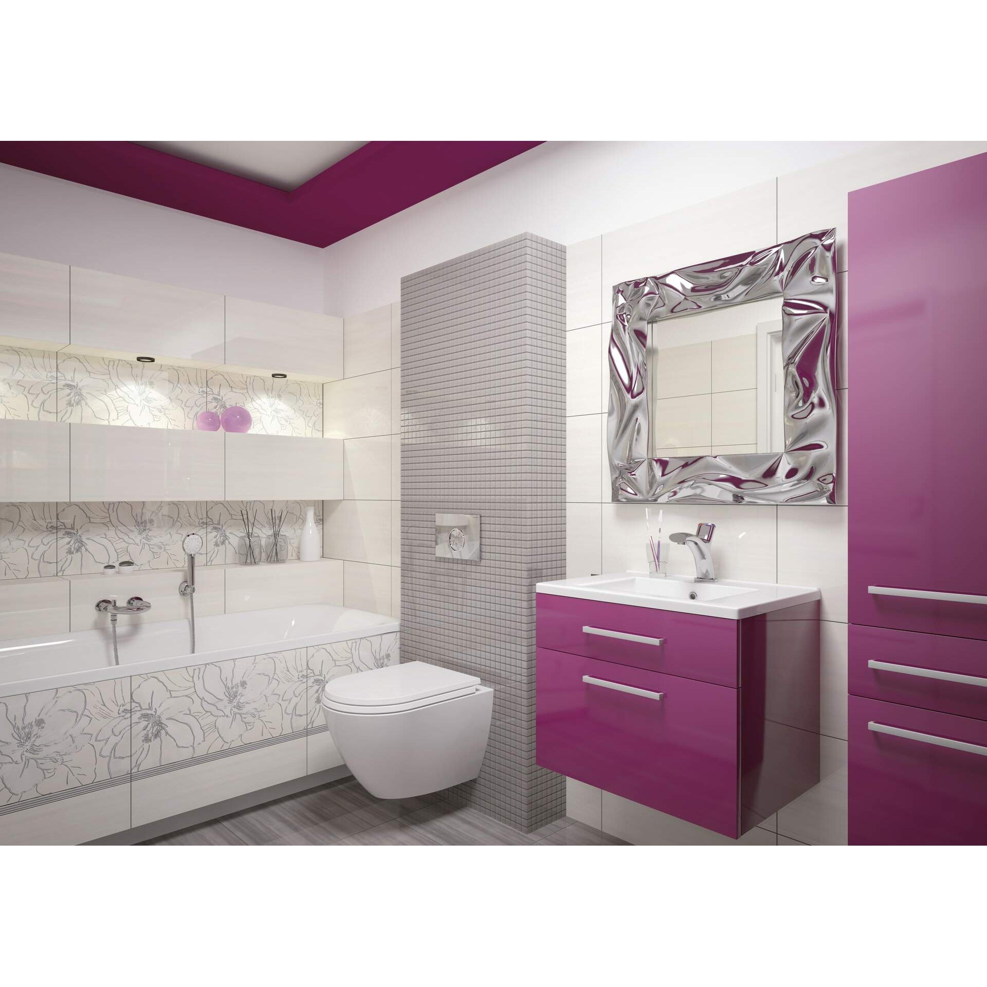 Umywalka ceramiczna wpuszczana w blat - 60 cm Deante Floks CDI_6U6M 3