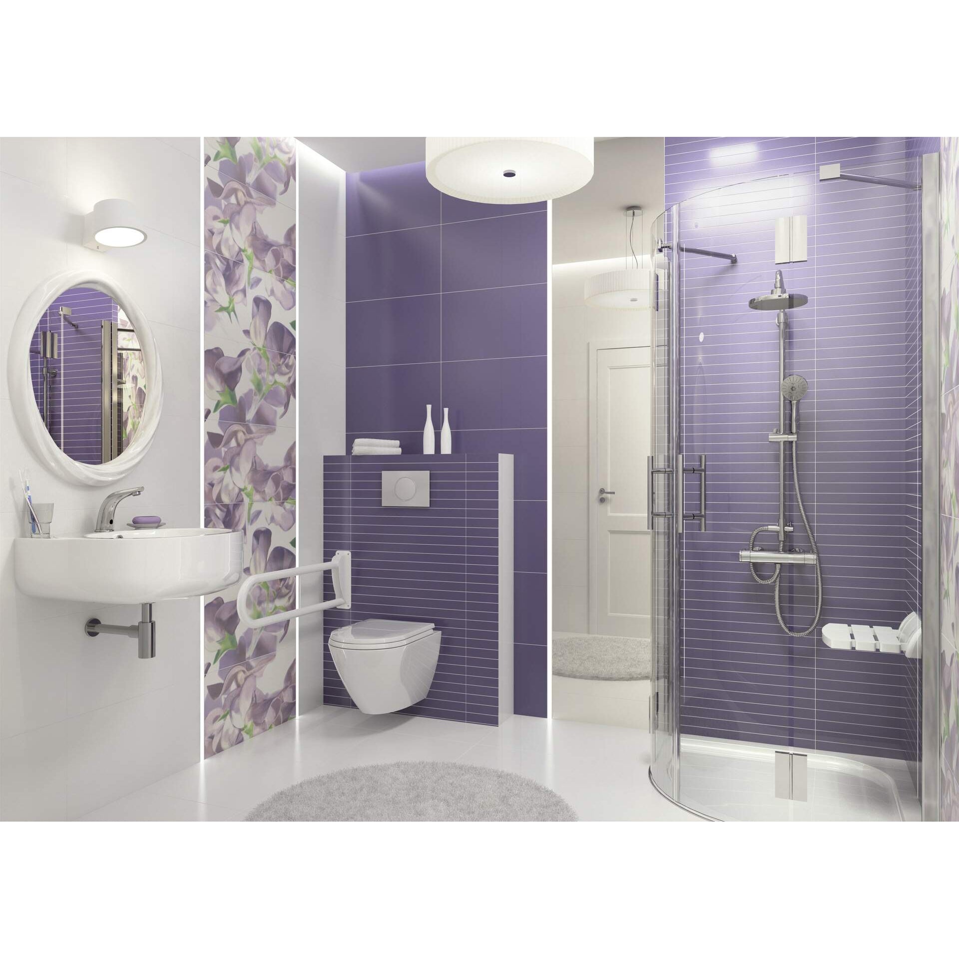 Siedzisko ścienne składane Deante Vital NIV_651A 2