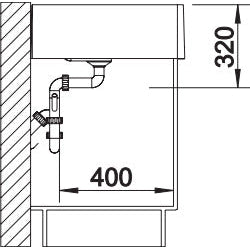 Zlewozmywak ceramiczny farmerski BLANCO Panor 60