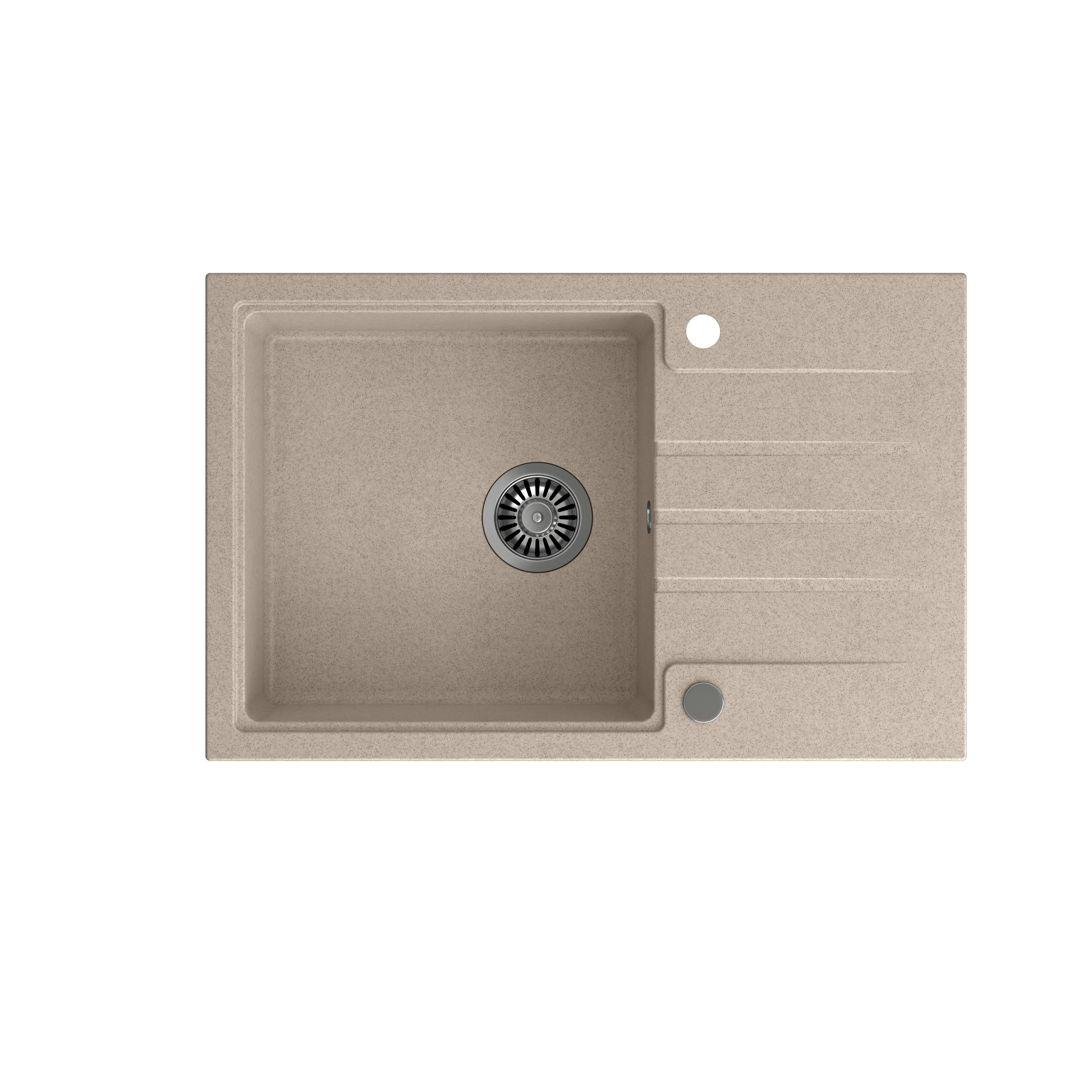 Zlewozmywak Steiner PETER 111 Steingran granitowy z syfonem i zaślepką