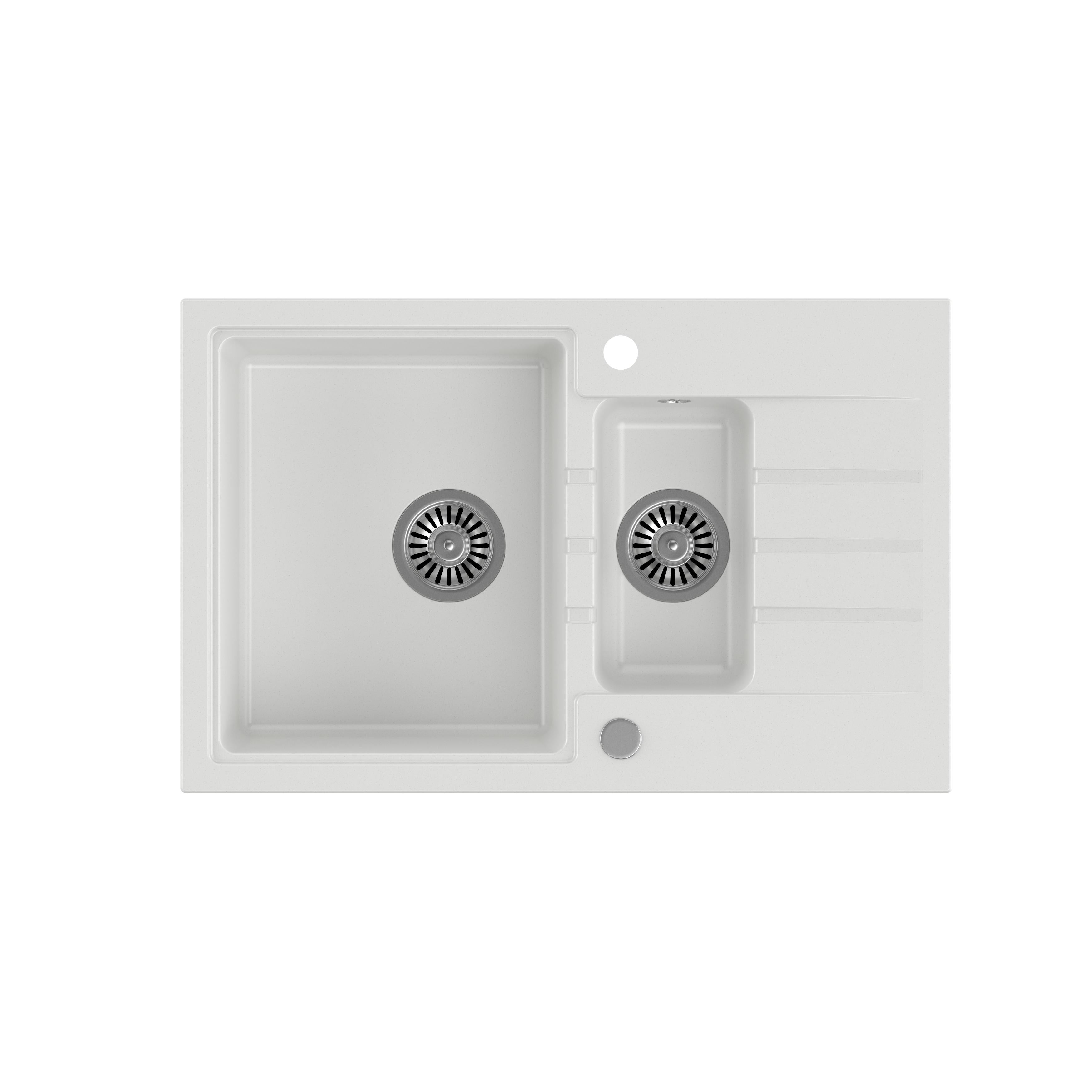 Zlewozmywak Steiner PETER 156 Steingran granitowy z syfonem i zaślepką