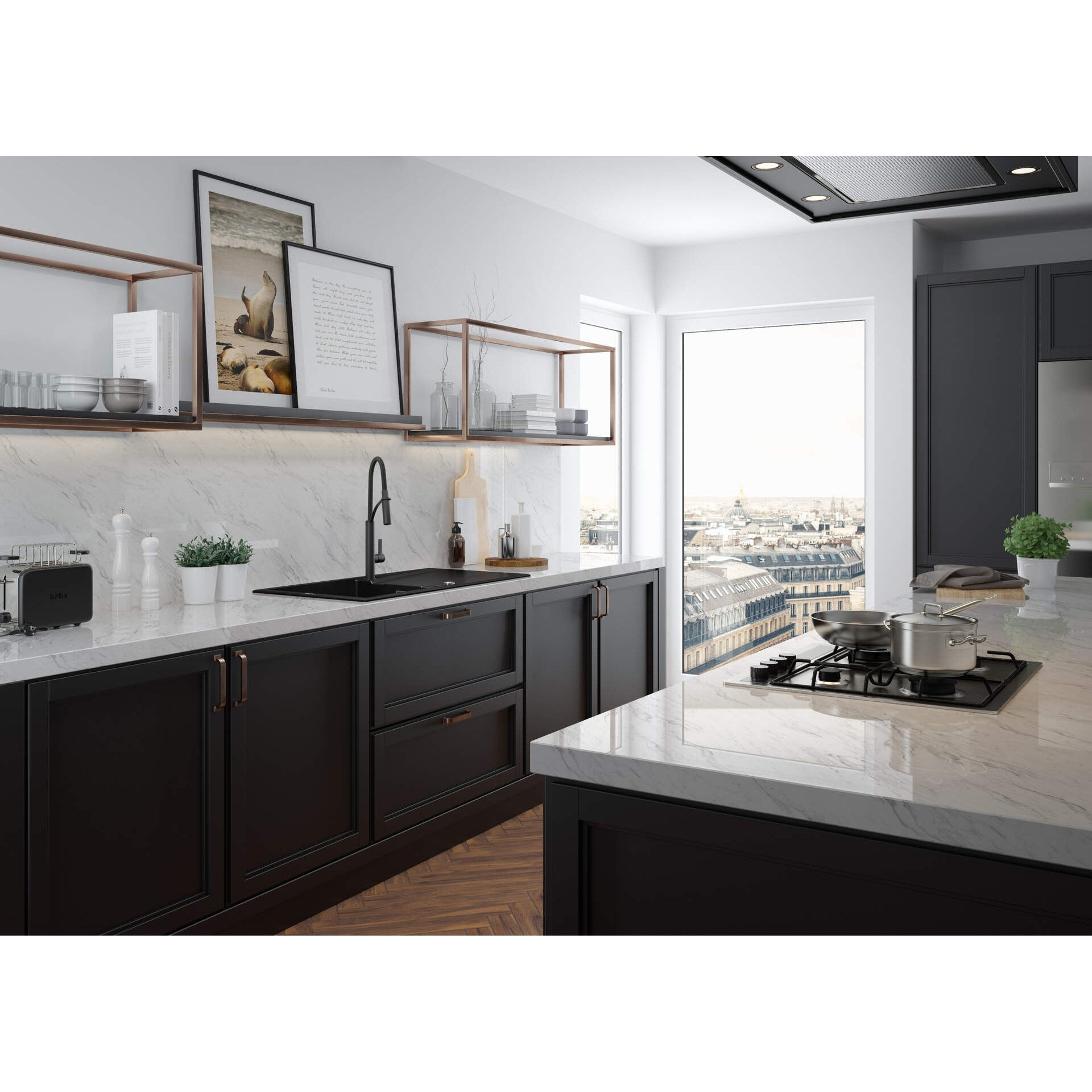 Zlewozmywak granitowy 1-komorowy z ociekaczem Deante Eridan ZQE_N713 4