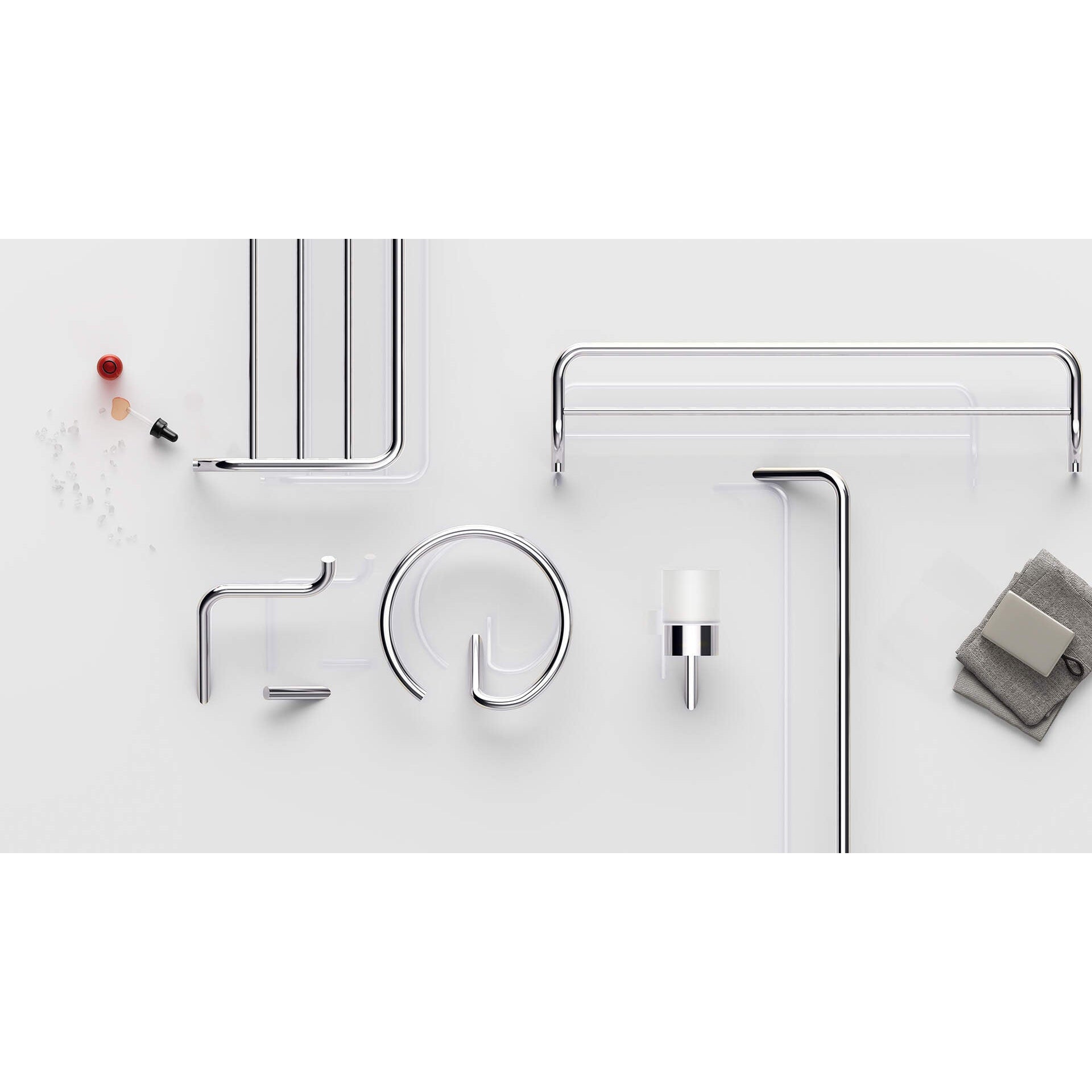 Wieszak na ręcznik podwójny - ścienny Deante Silia ADI_0631 2