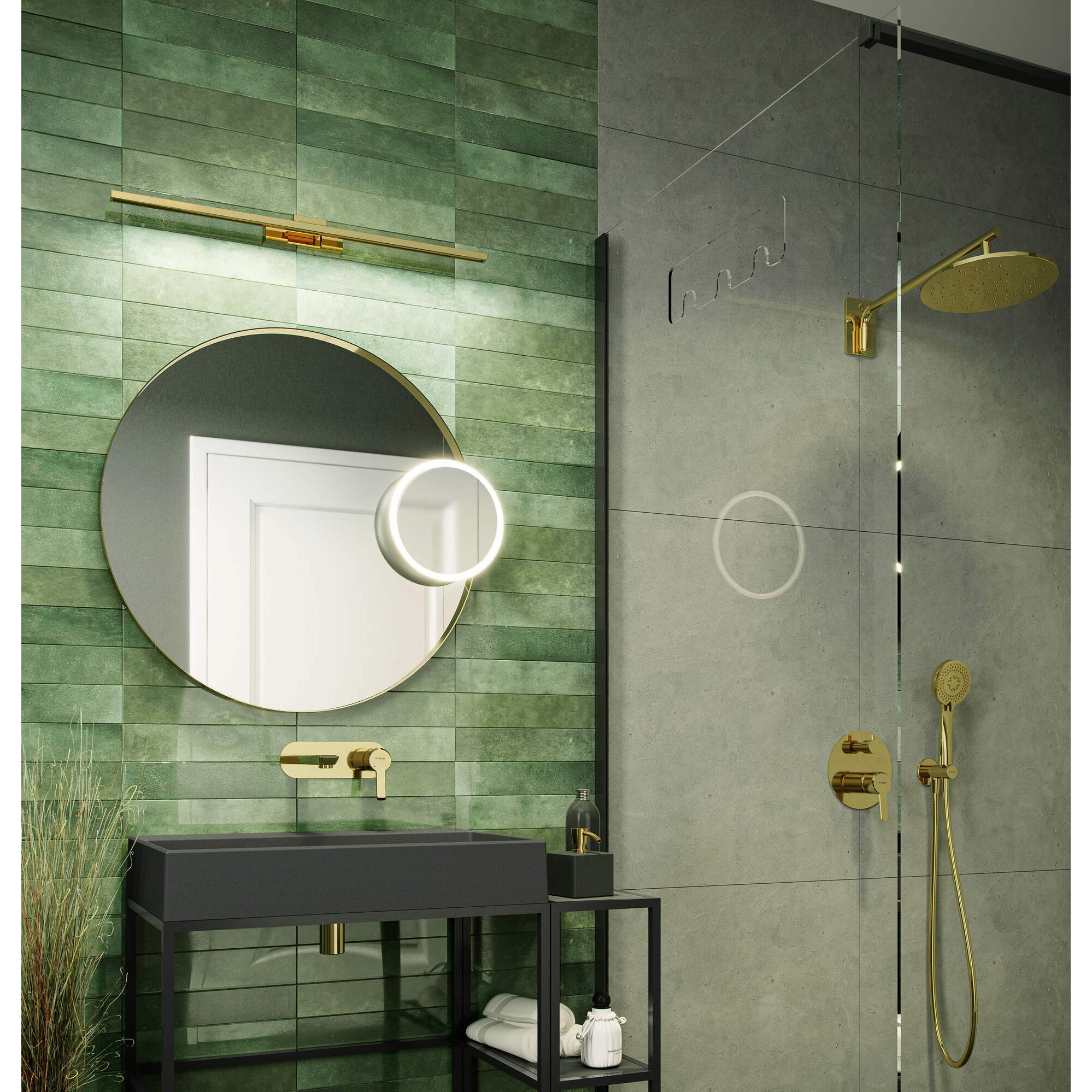 Kabina prysznicowa walk-in 100 cm Deante Mokko KQM_N30P 5