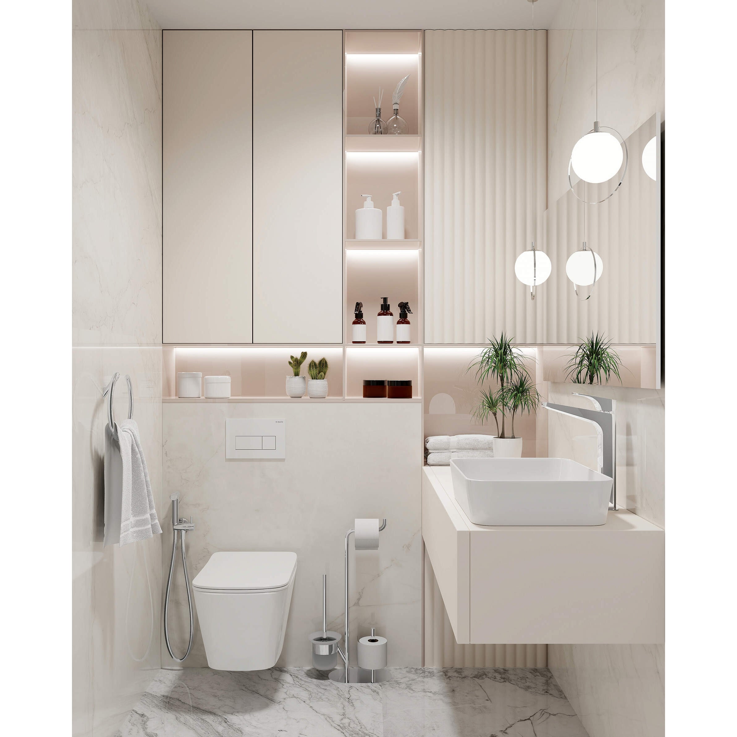 Umywalka ceramiczna stawiana na blat Deante Hiacynt New CDY_6U5S 7