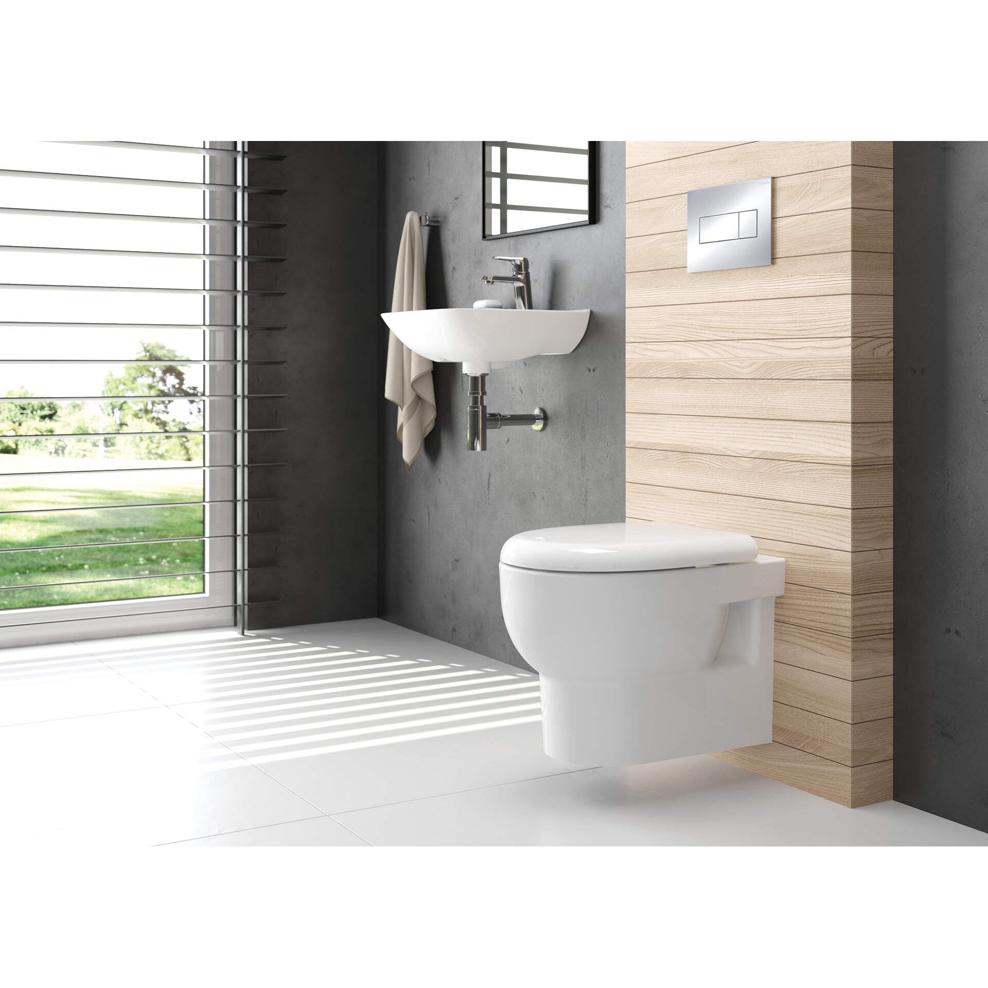 Miska WC z deską bezkołnierzowa Deante Avis CDAD6ZPW 6