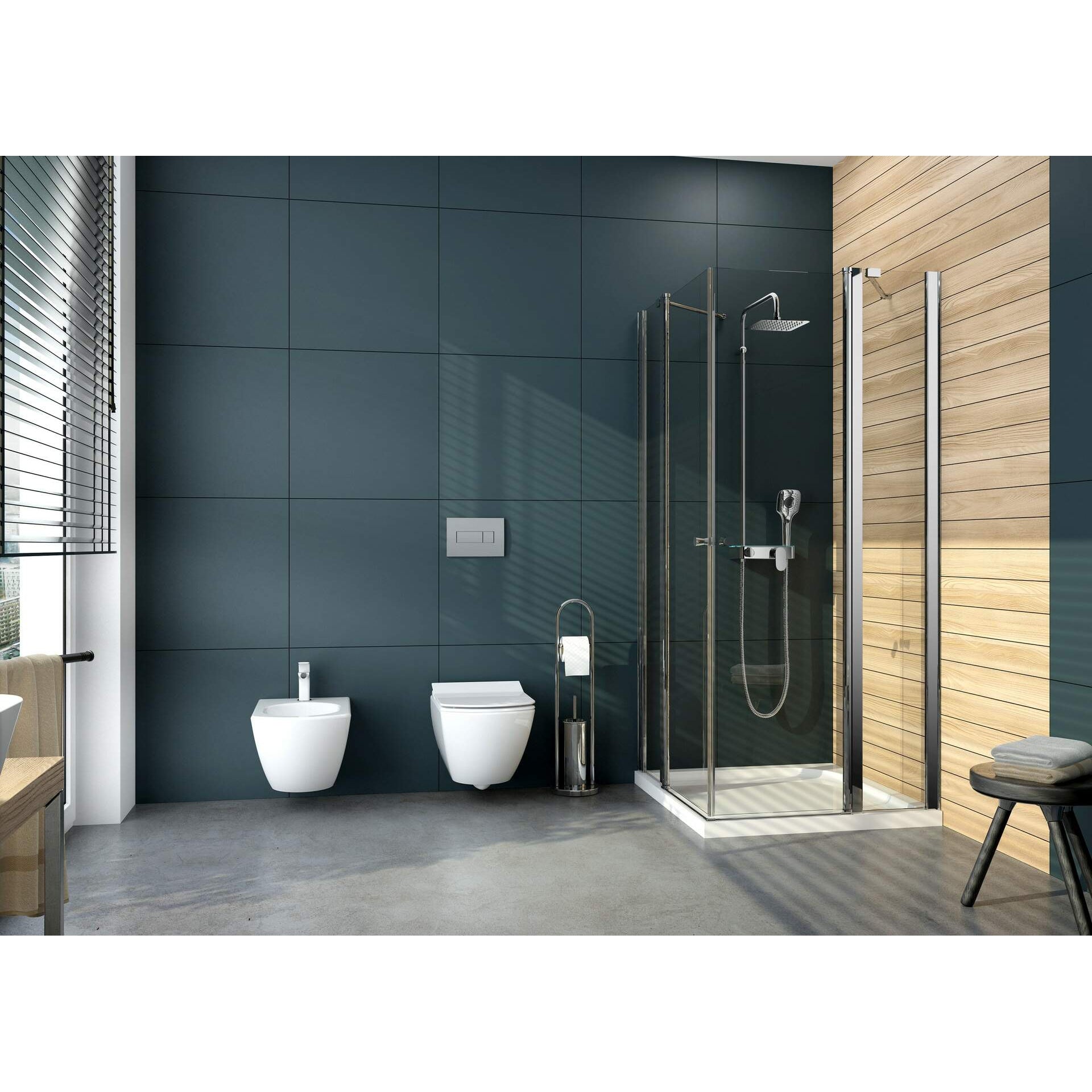 Brodzik akrylowy kwadratowy 80x80 cm Deante Cubic KTK_042B 5