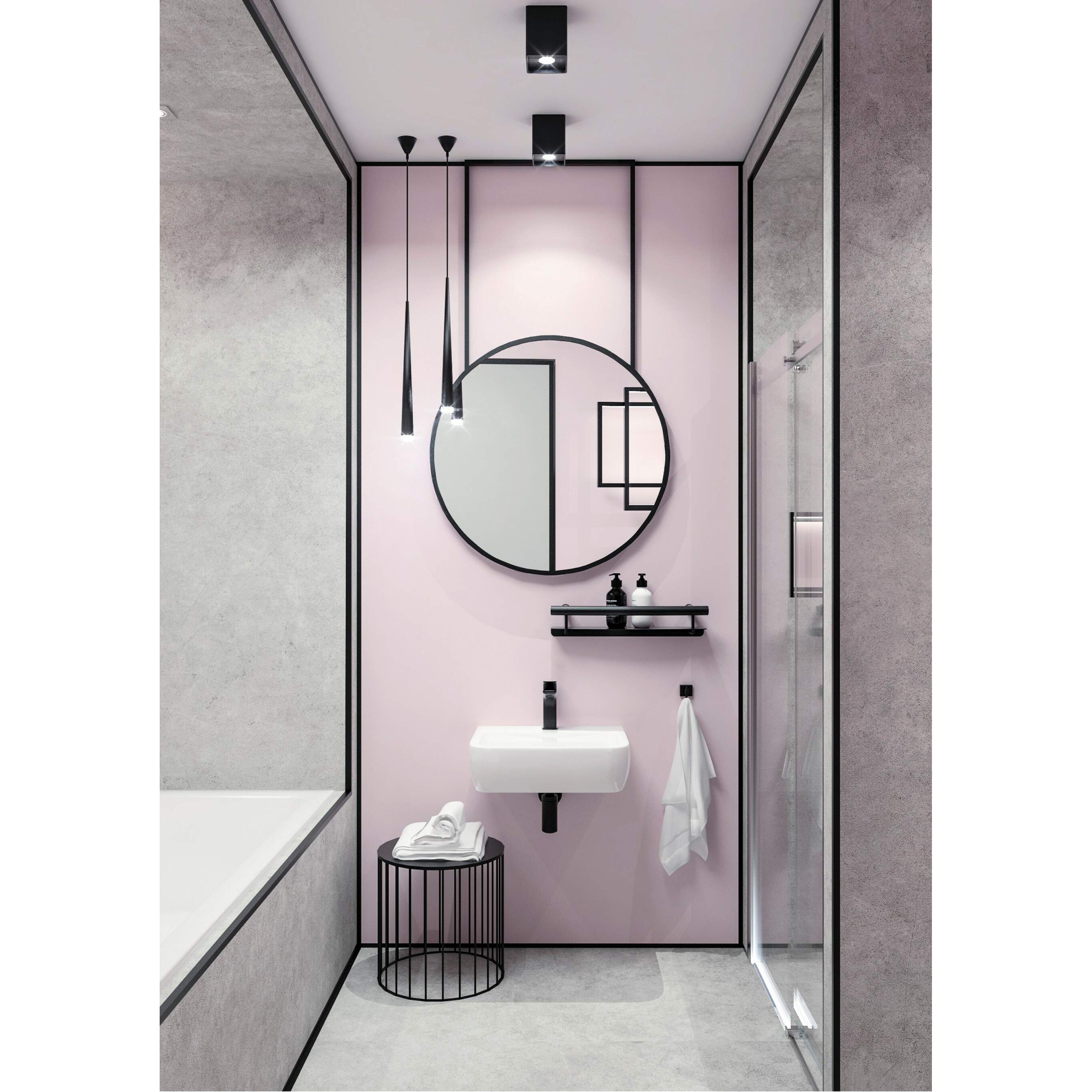 Uchwyt ścienny z półką - 2w1 Deante Vital NIV_B41L 5