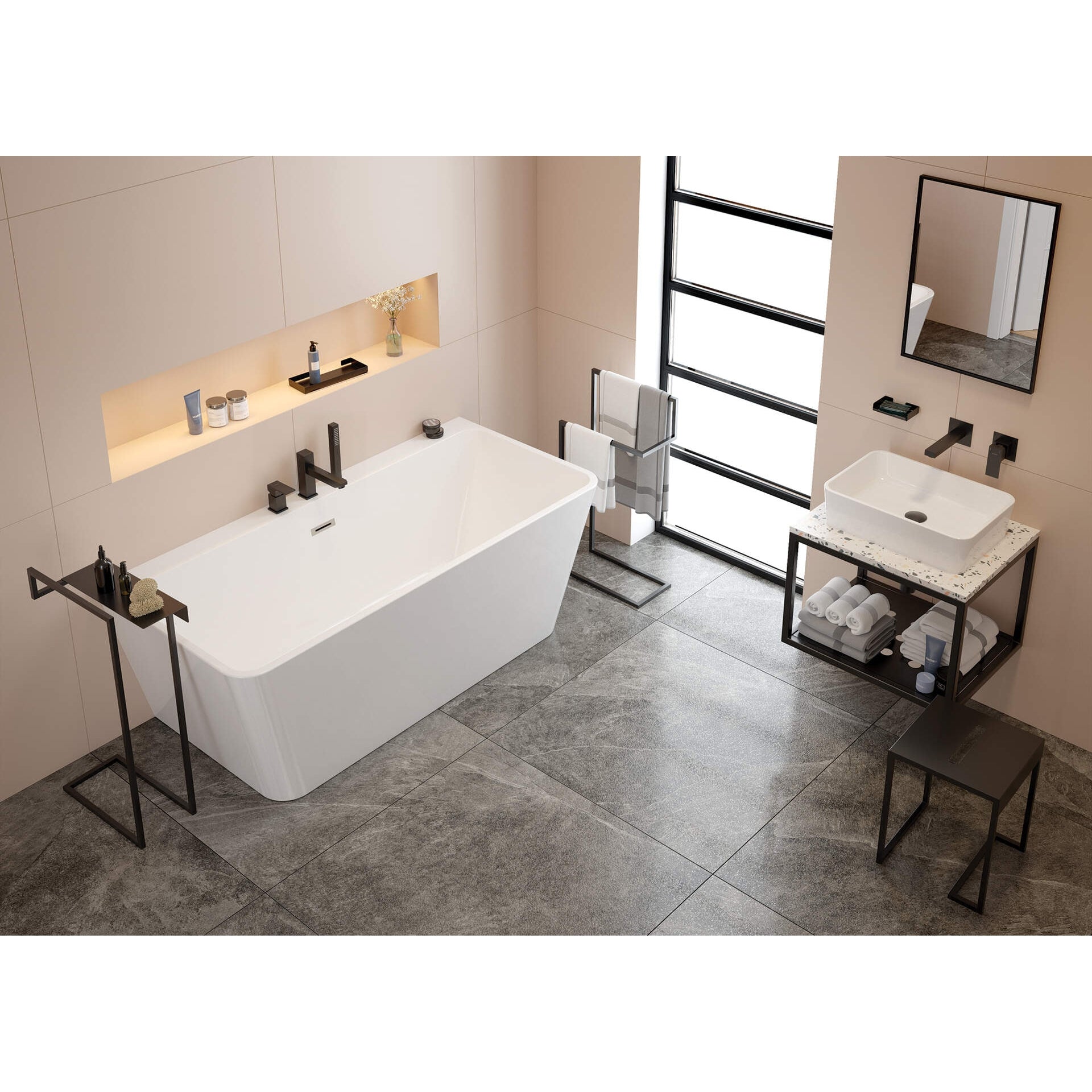 Blat kamienny do konsoli łazienkowej Deante CBL_K61A 8