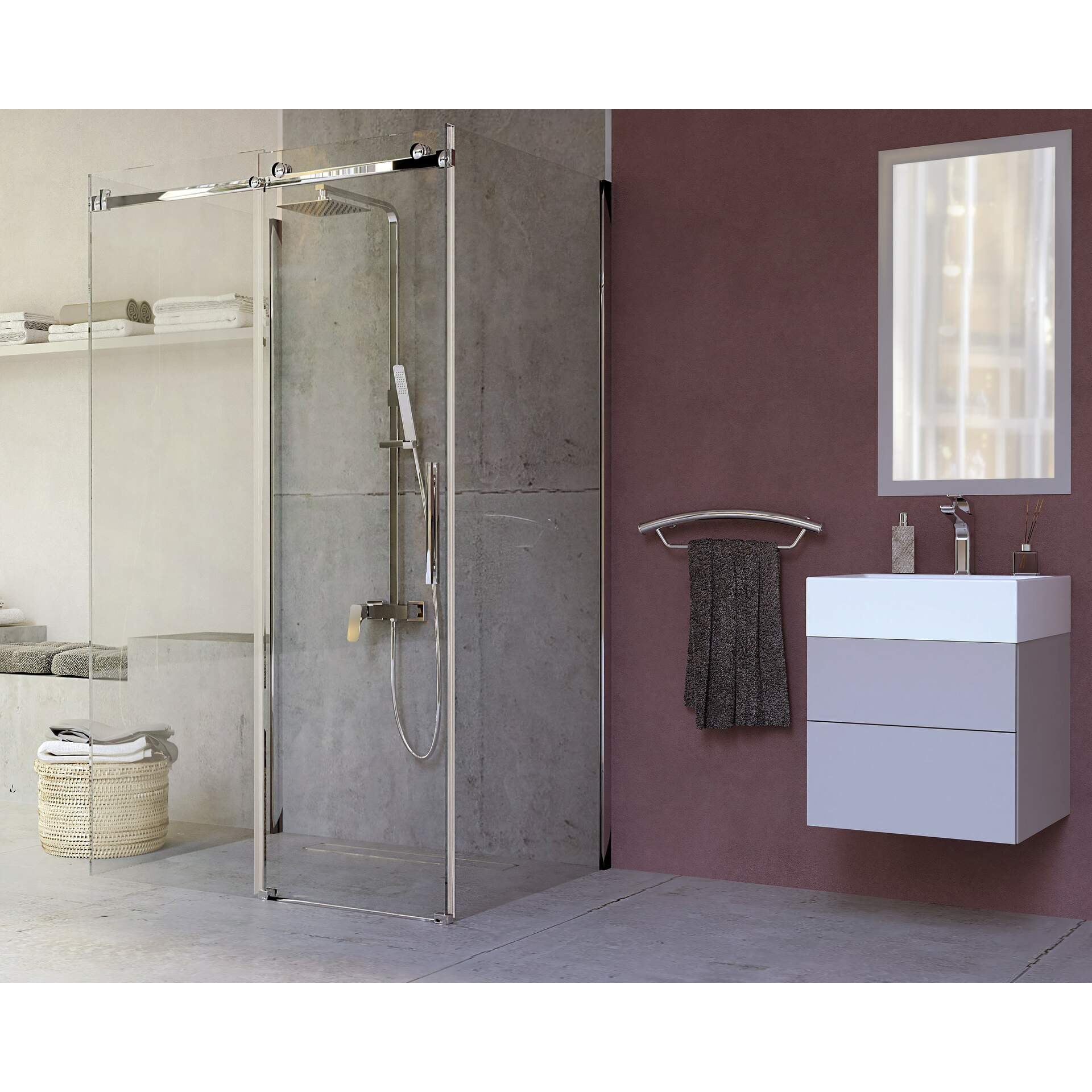 Umywalka ceramiczna nablatowa - 50x50 cm Deante Temisto CDT_6U5S 4