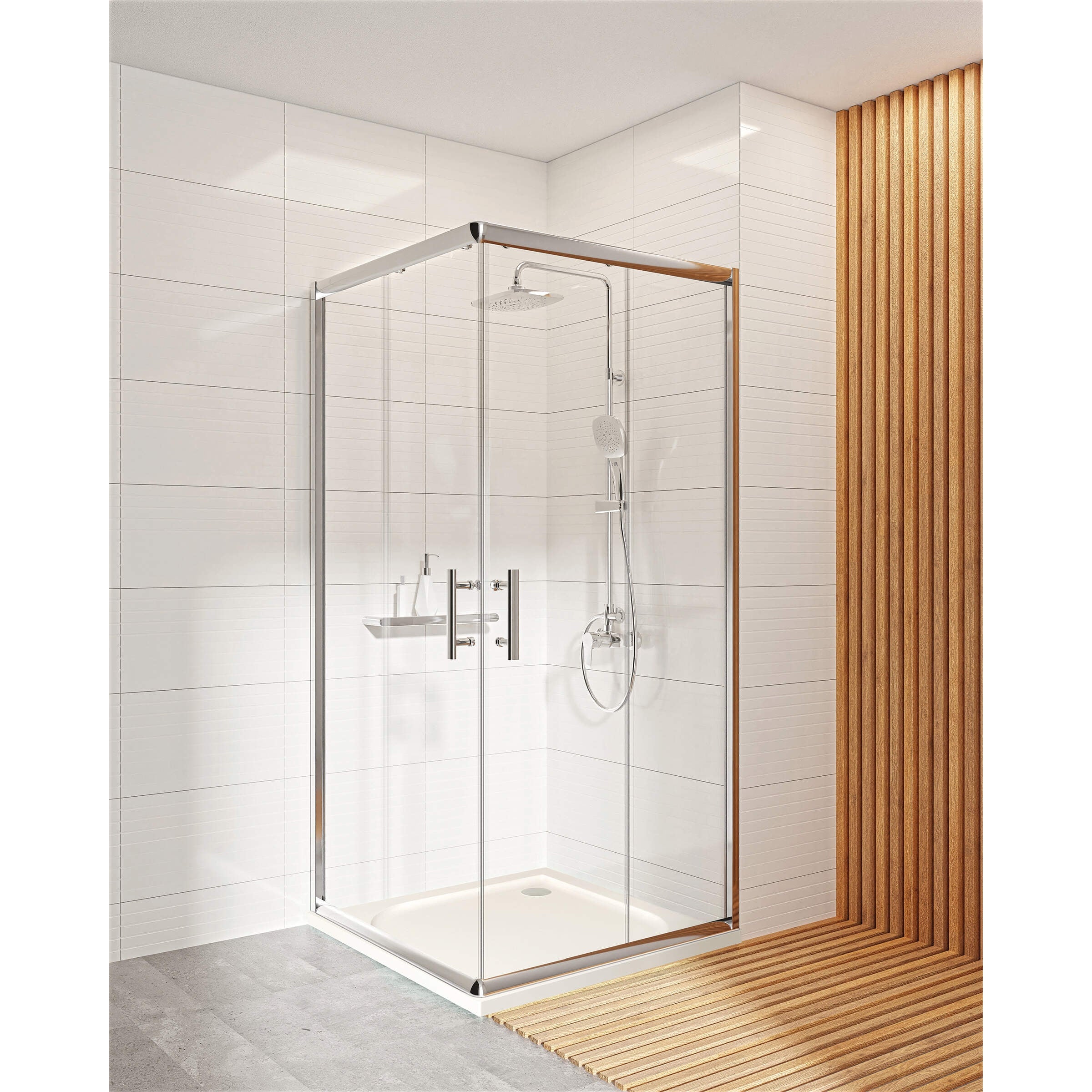 Brodzik akrylowy kwadratowy 80x80 cm Deante Cubic KTK_042B 6