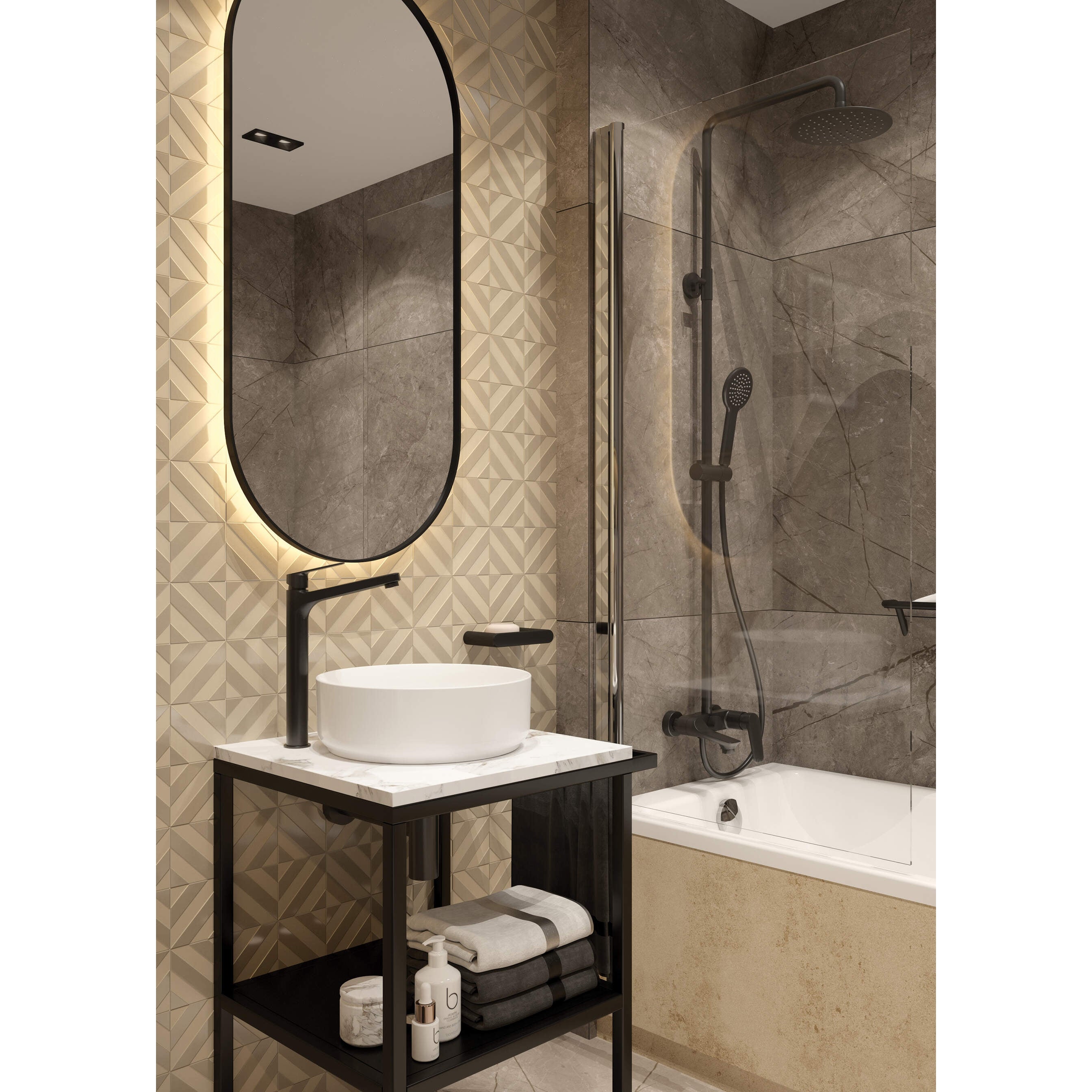 Konsola łazienkowa stojąca - 56.5x50 cm Deante CST_X50A 5