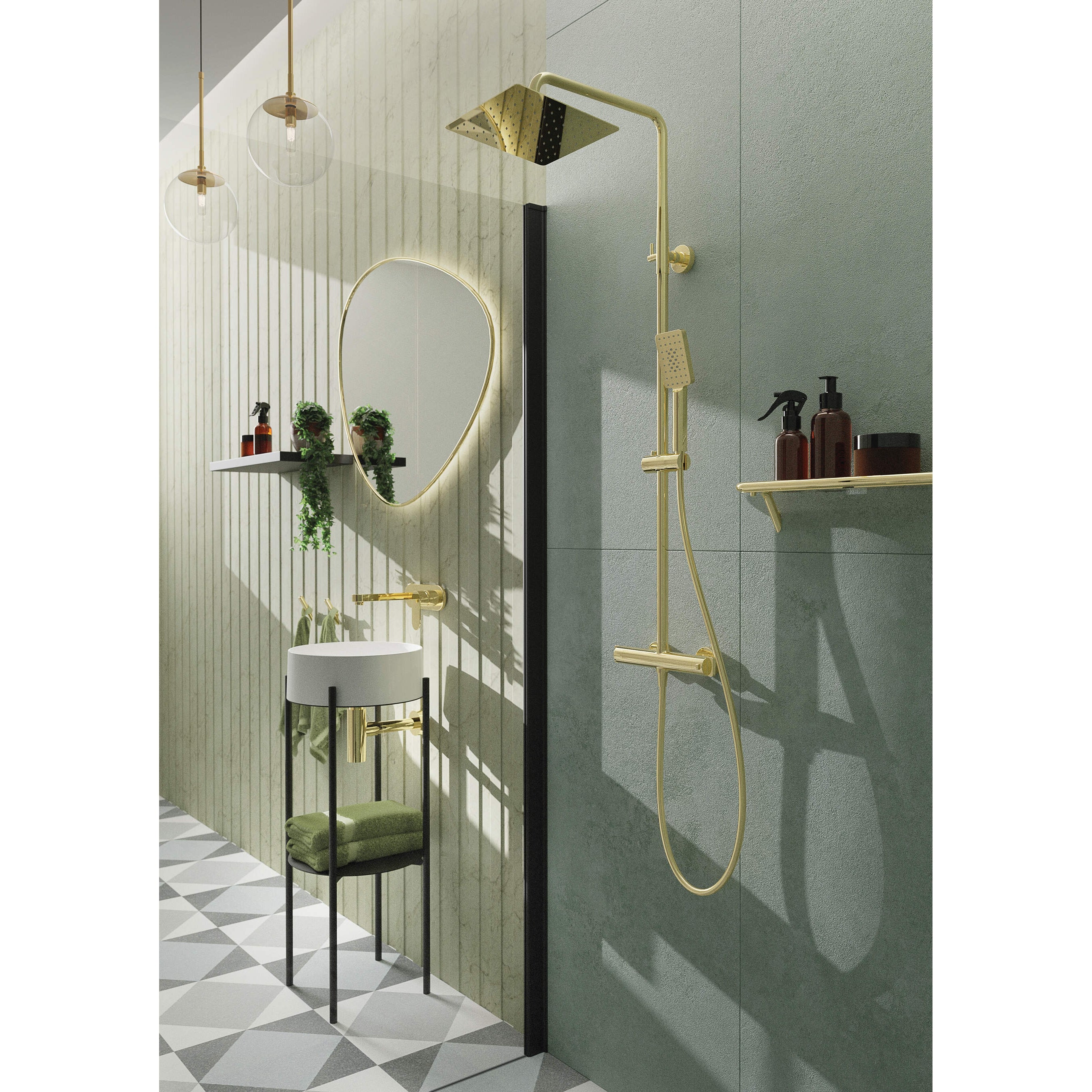 Ścianka prysznicowa / walk-in systemu Kerria Plus 80 cm Deante Kerria Plus KTS_N38P 12