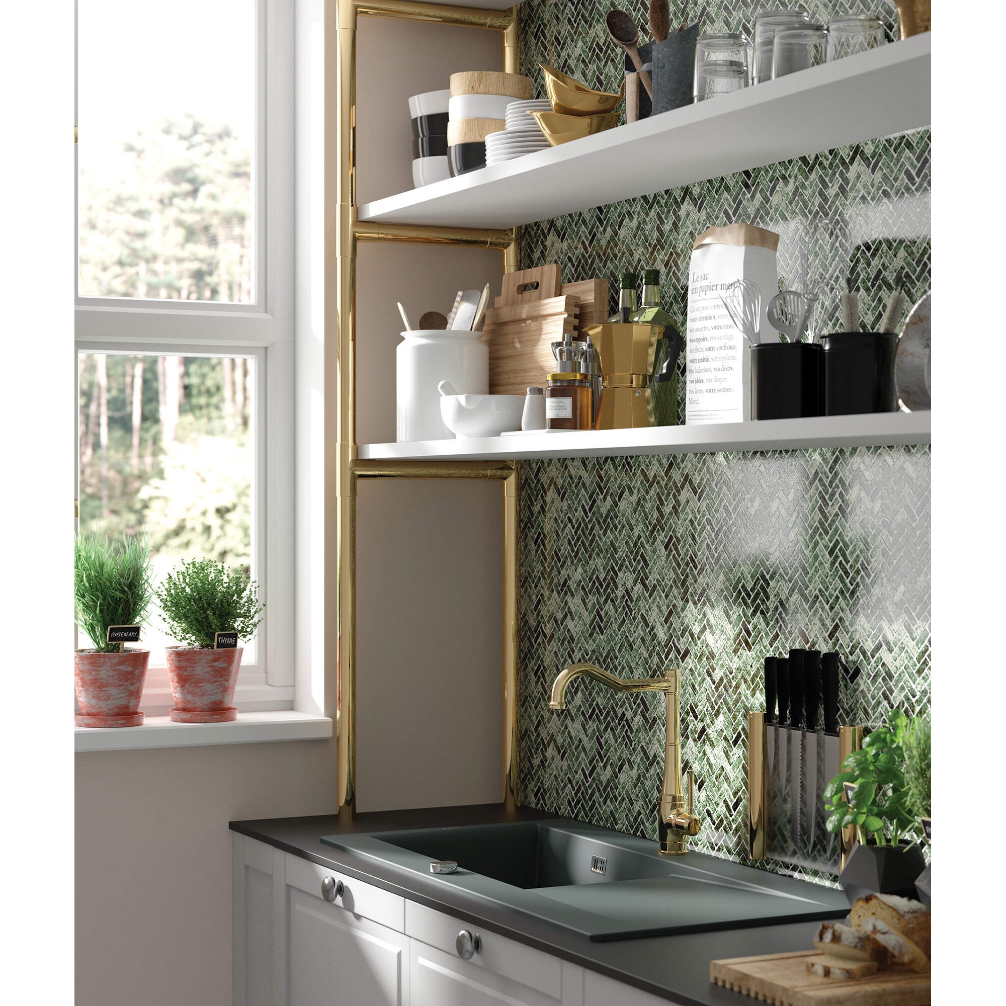 Zlewozmywak ceramiczny 1-komorowy z ociekaczem Deante Sabor ZCB_3113 3