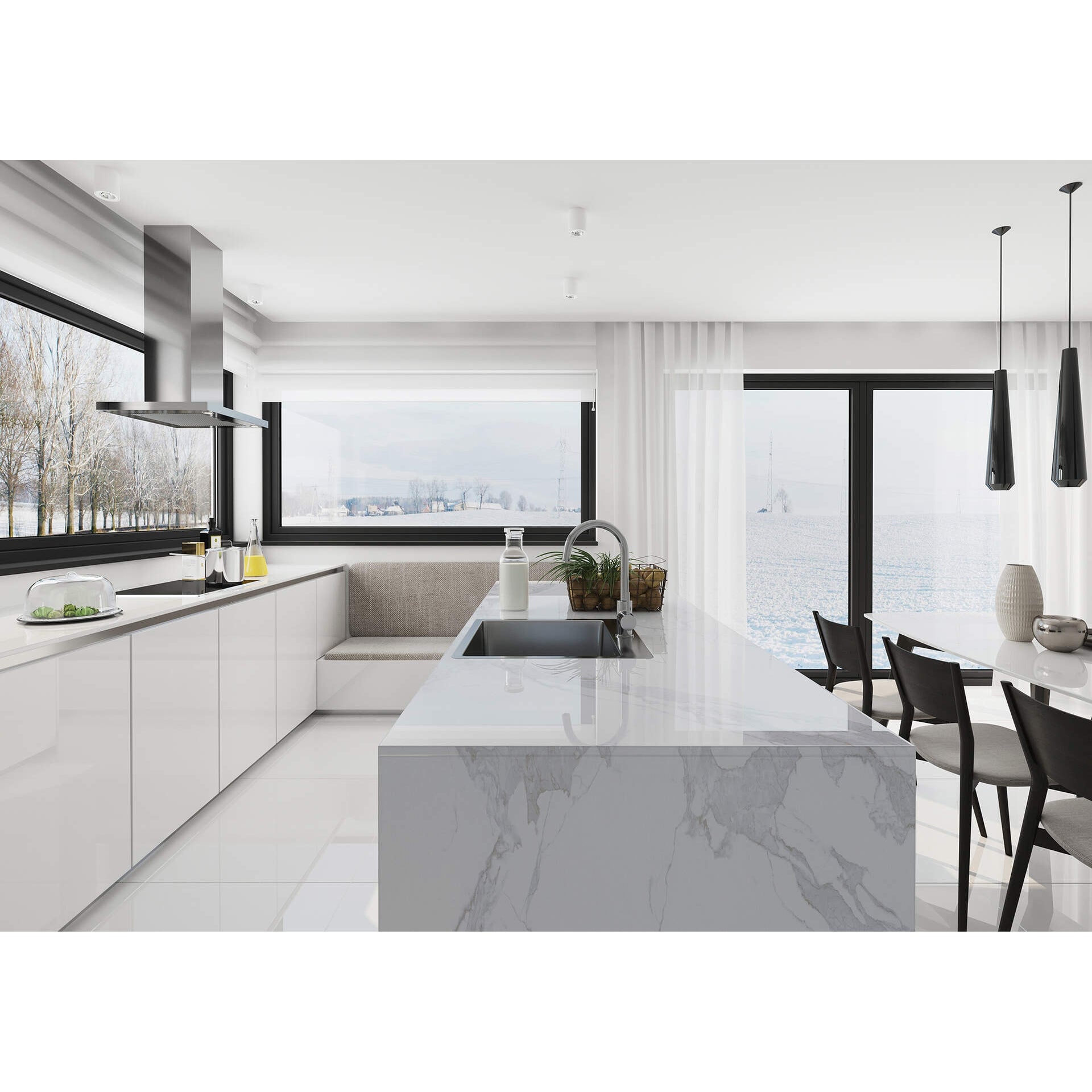 Zlewozmywak stalowy 1-komorowy Deante Olfato ZPO_010B 6