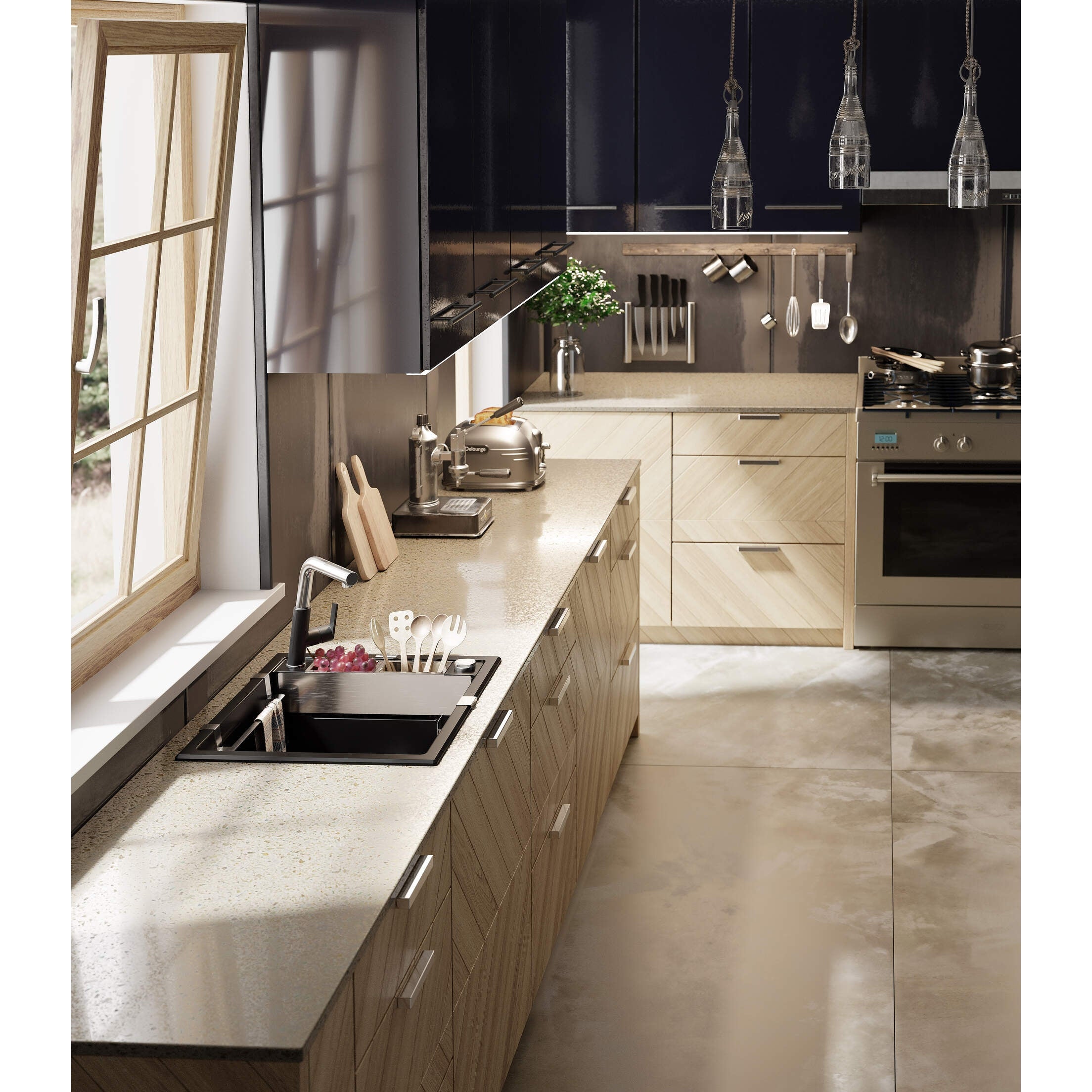 Zlewozmywak granitowy magnetyczny 1-komorowy Deante Magnetic ZRM_N103 3