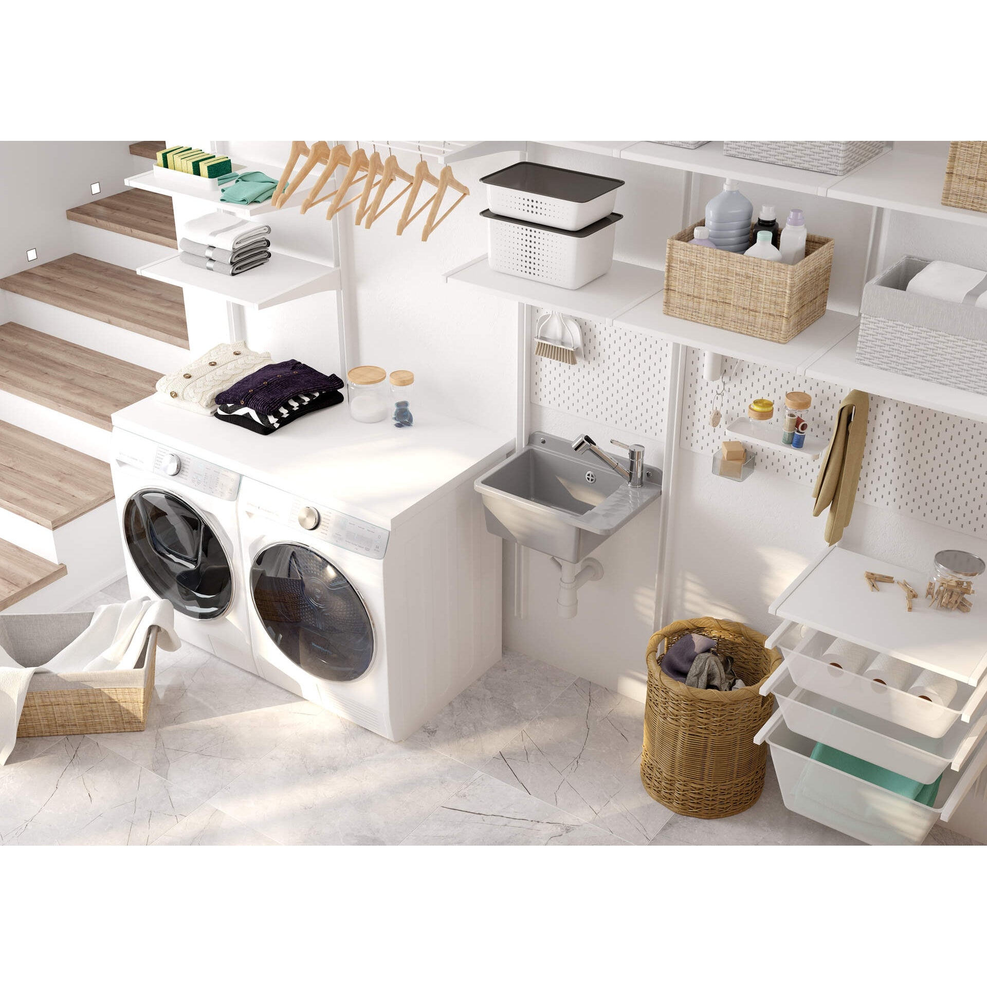 Bateria kuchenna z wyciąganą wylewką Deante Narcyz BDN_071M 3