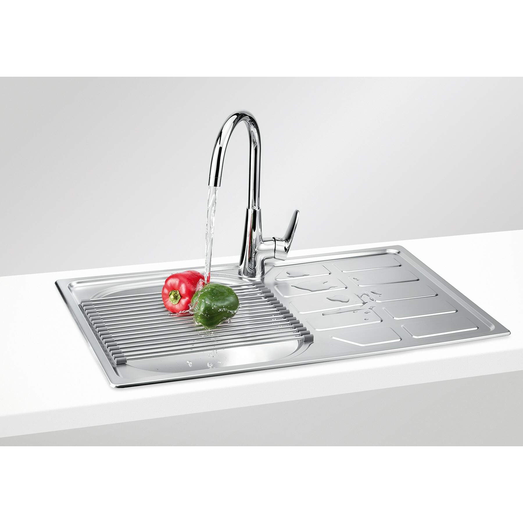 Zlewozmywak stalowy 1-komorowy z ociekaczem Deante Soul ZEO_3113 4