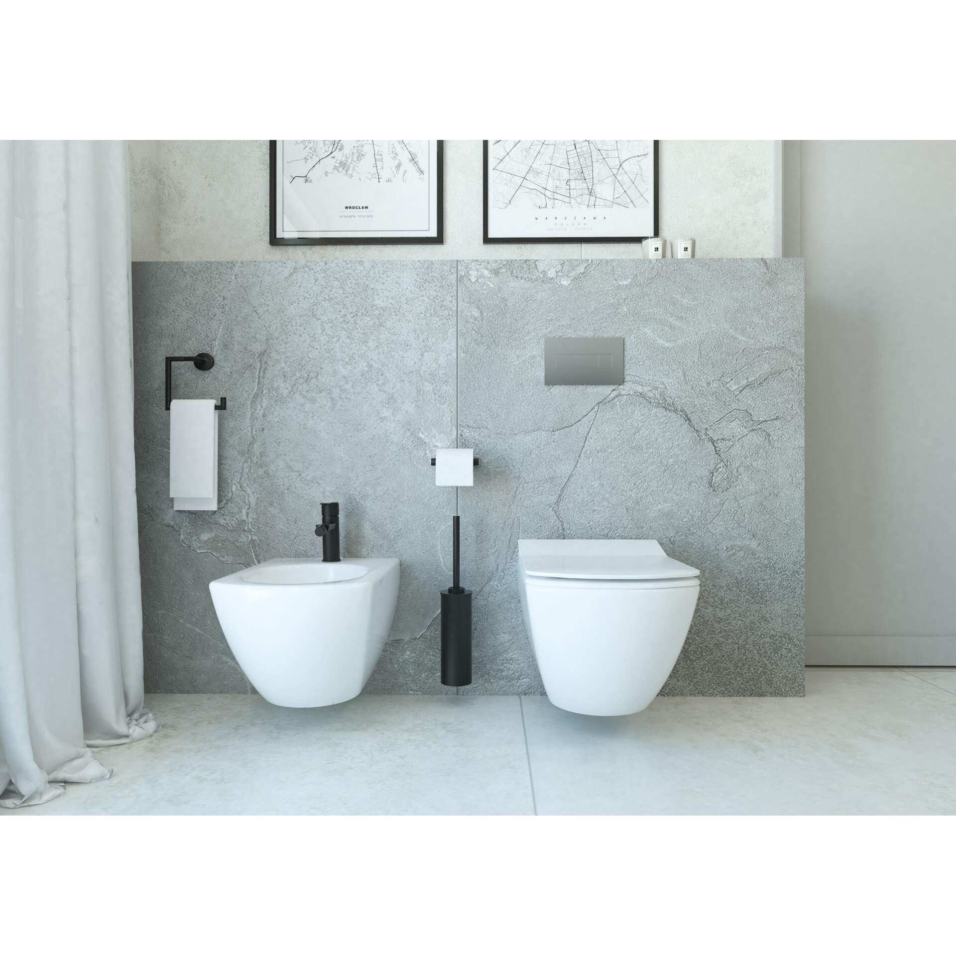 Zestaw WC podtynkowy 6 w 1 Deante Anemon Zero CDZS6ZPW 5
