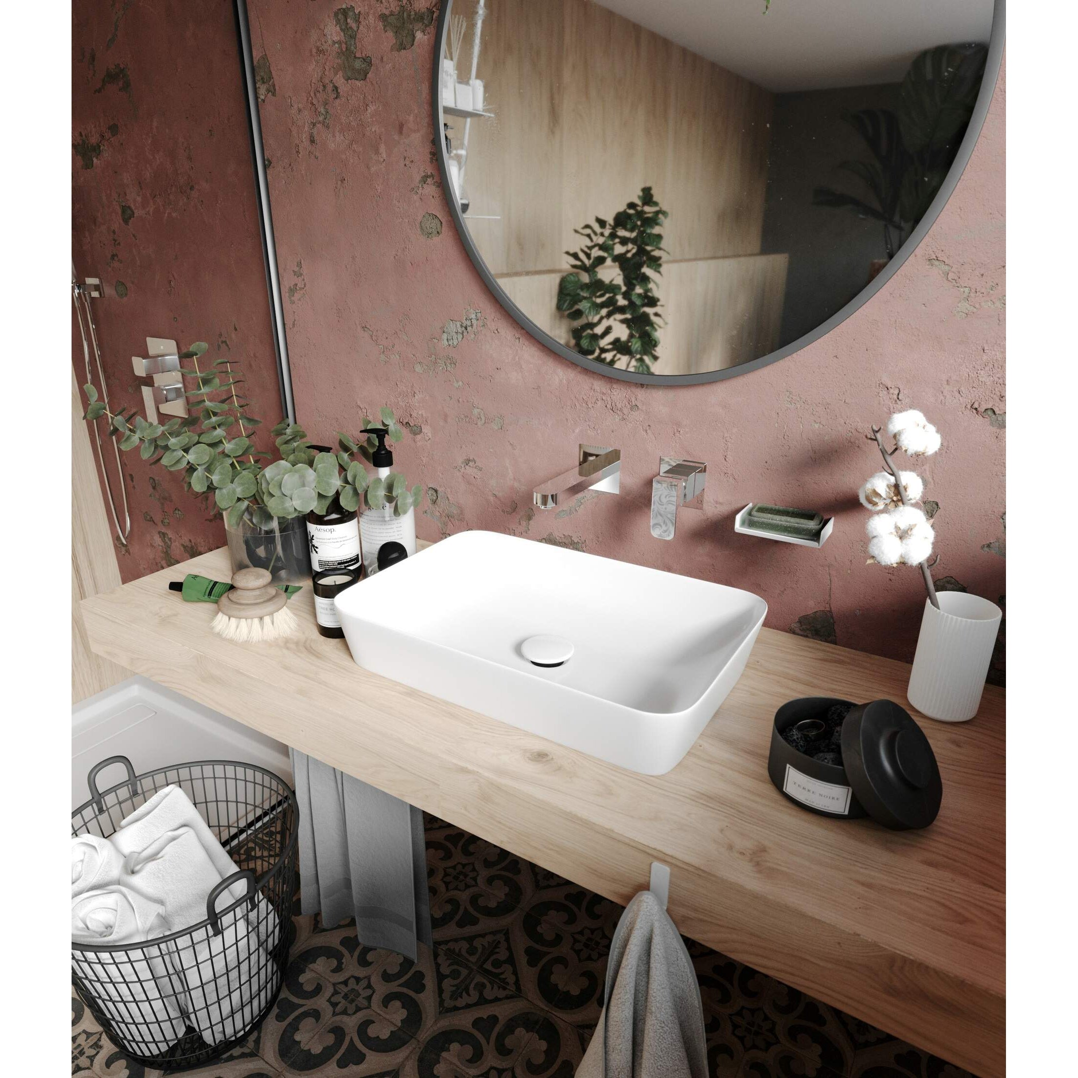 Korek do umywalki lub bidetu z tuleją - ceramiczny Deante Click-Clack NHC_C10U 3