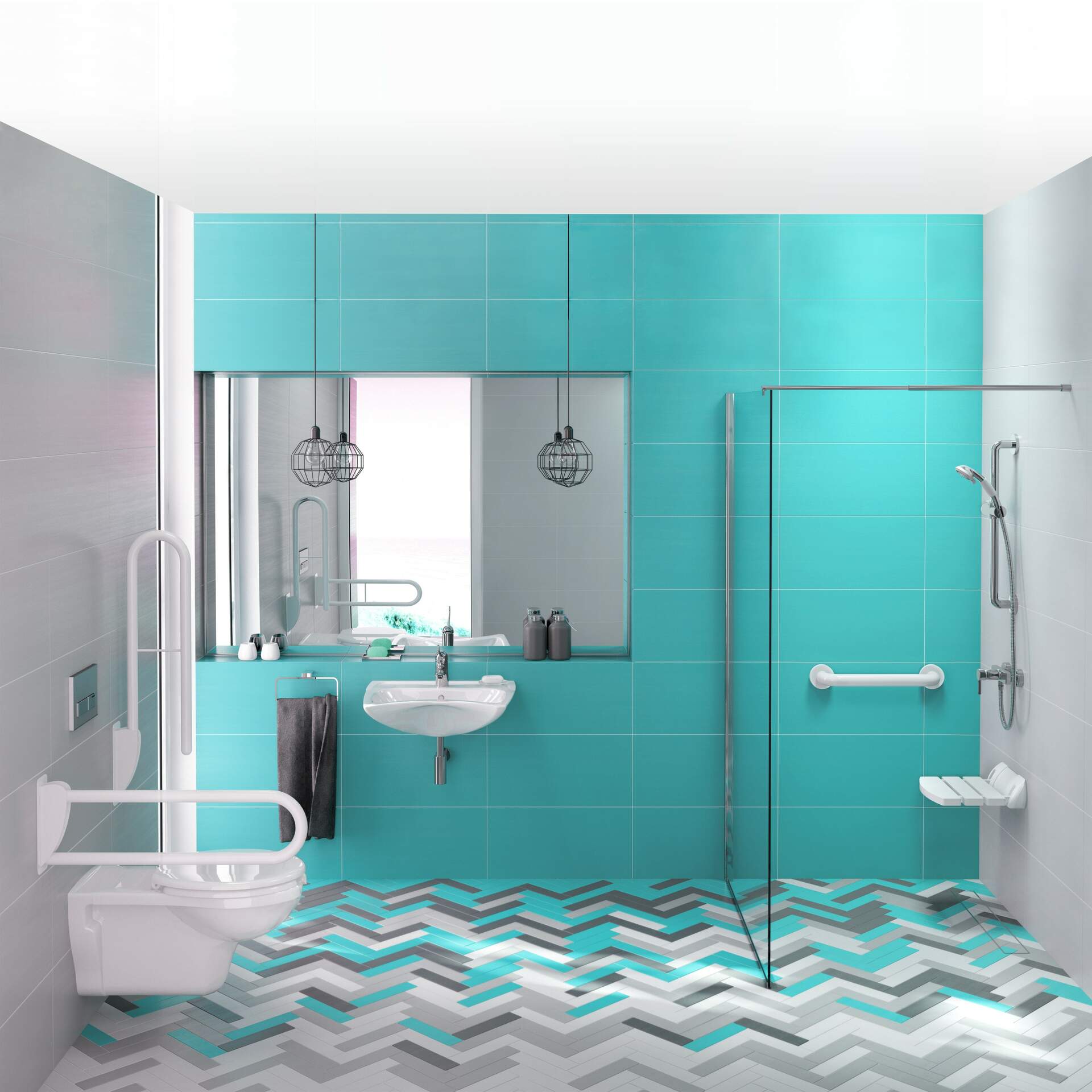 Siedzisko ścienne składane Deante Vital NIV_651A 4