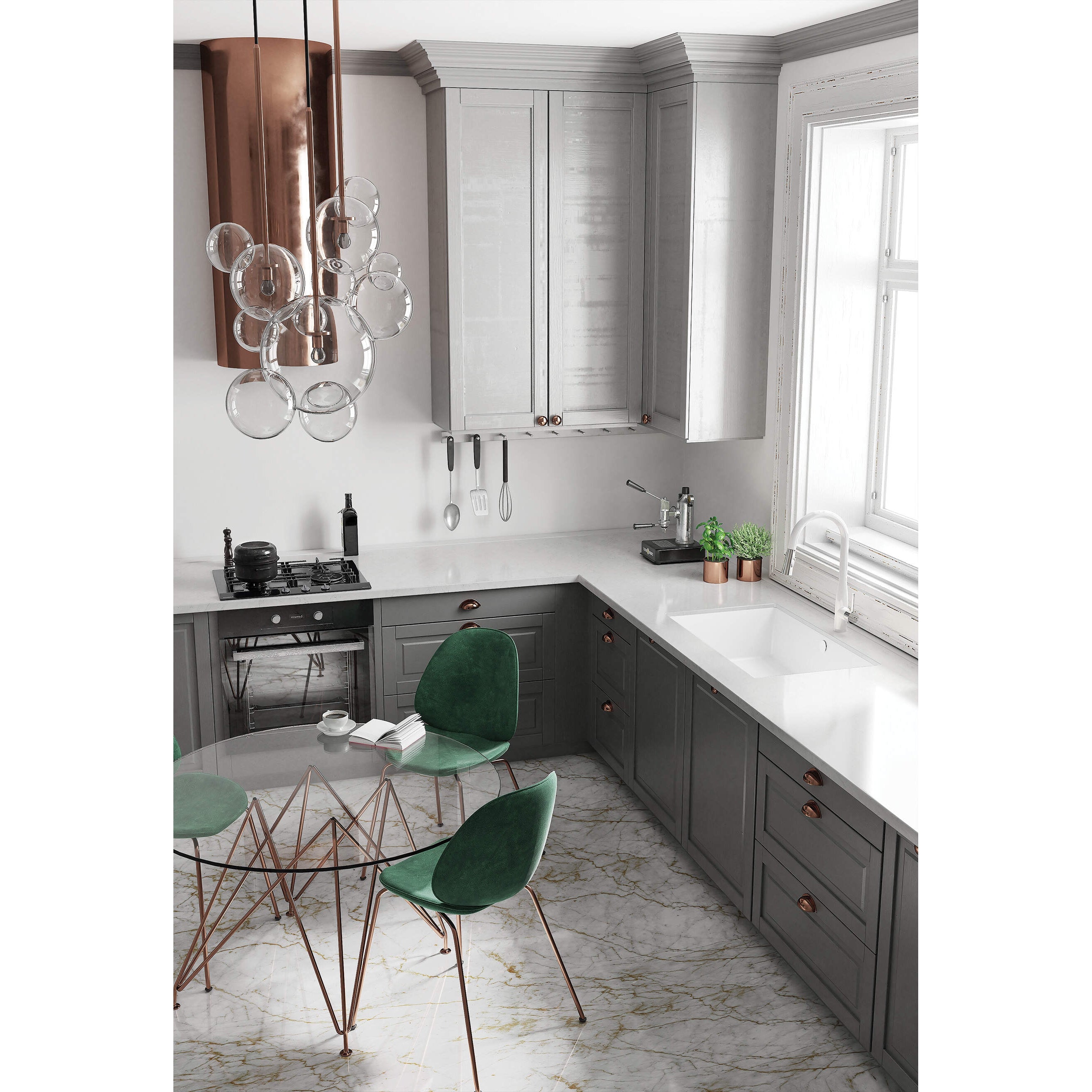 Zlewozmywak granitowy 1-komorowy podwieszany Deante Corda ZQA_A10D 4