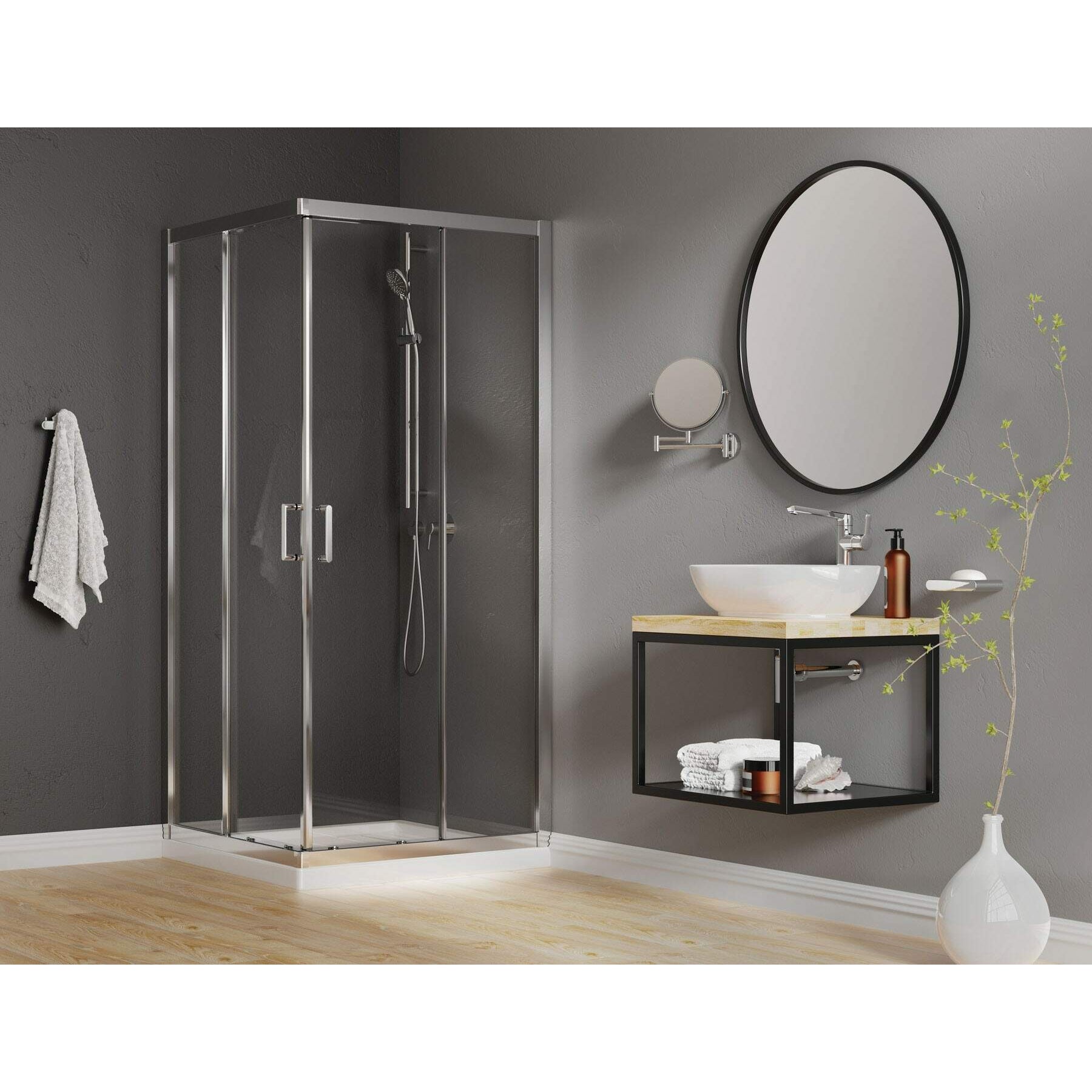 Konsola łazienkowa wisząca - 60x50 cm Deante CSW_X60A 5