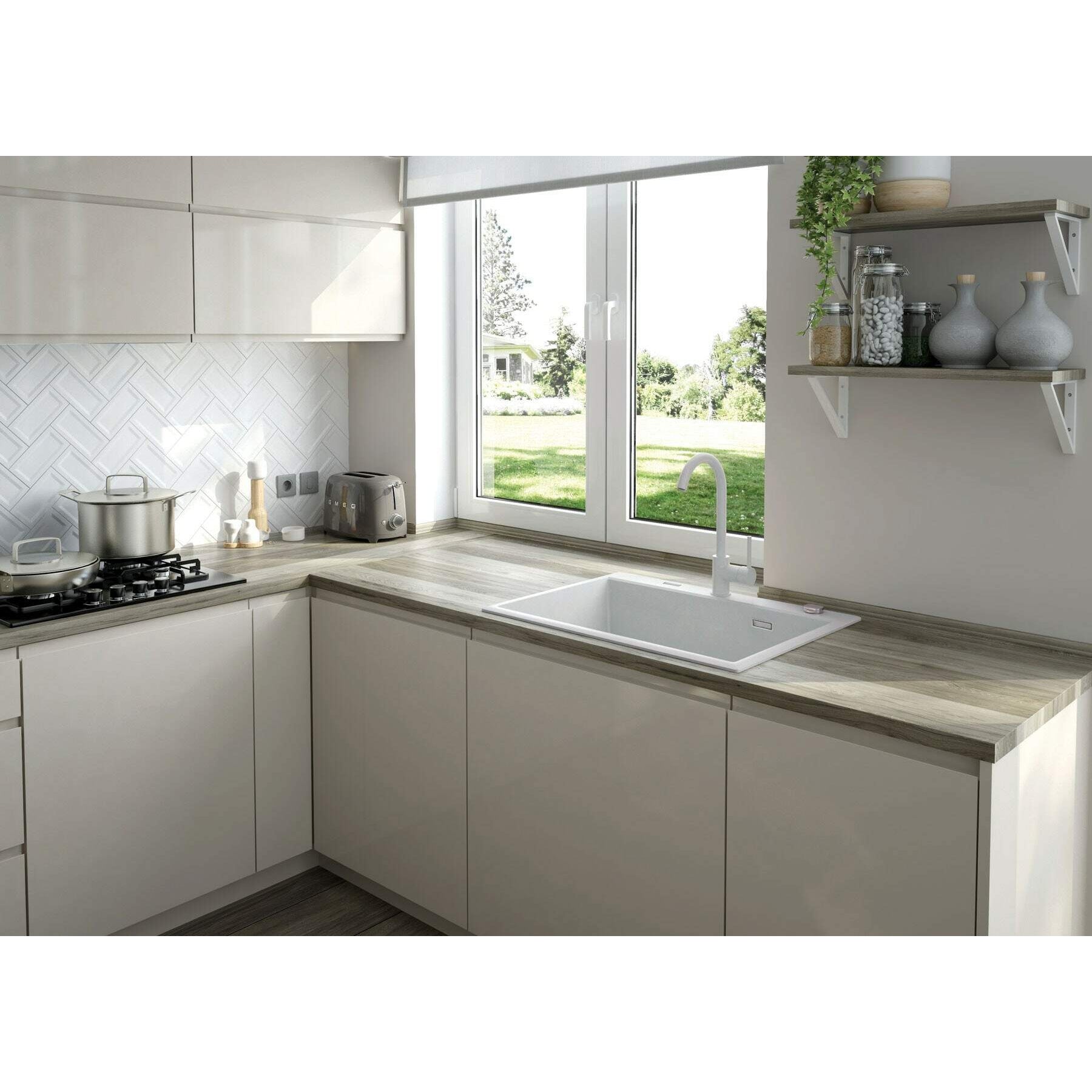 Zlewozmywak granitowy 1-komorowy Deante Eridan ZQE_A103 3