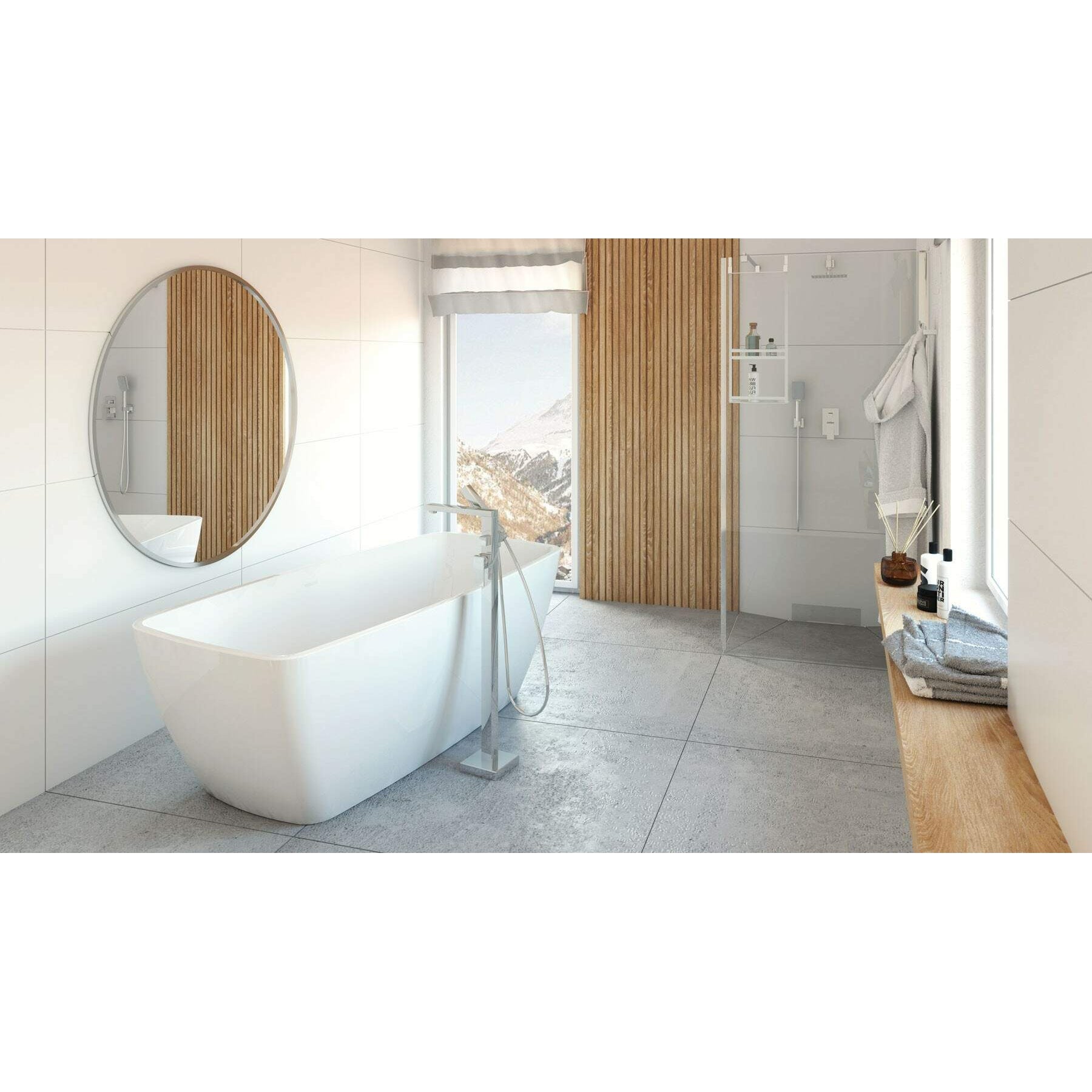 Ścianka prysznicowa / walk-in systemu Kerria Plus 90 cm Deante Kerria Plus KTS_039P 3