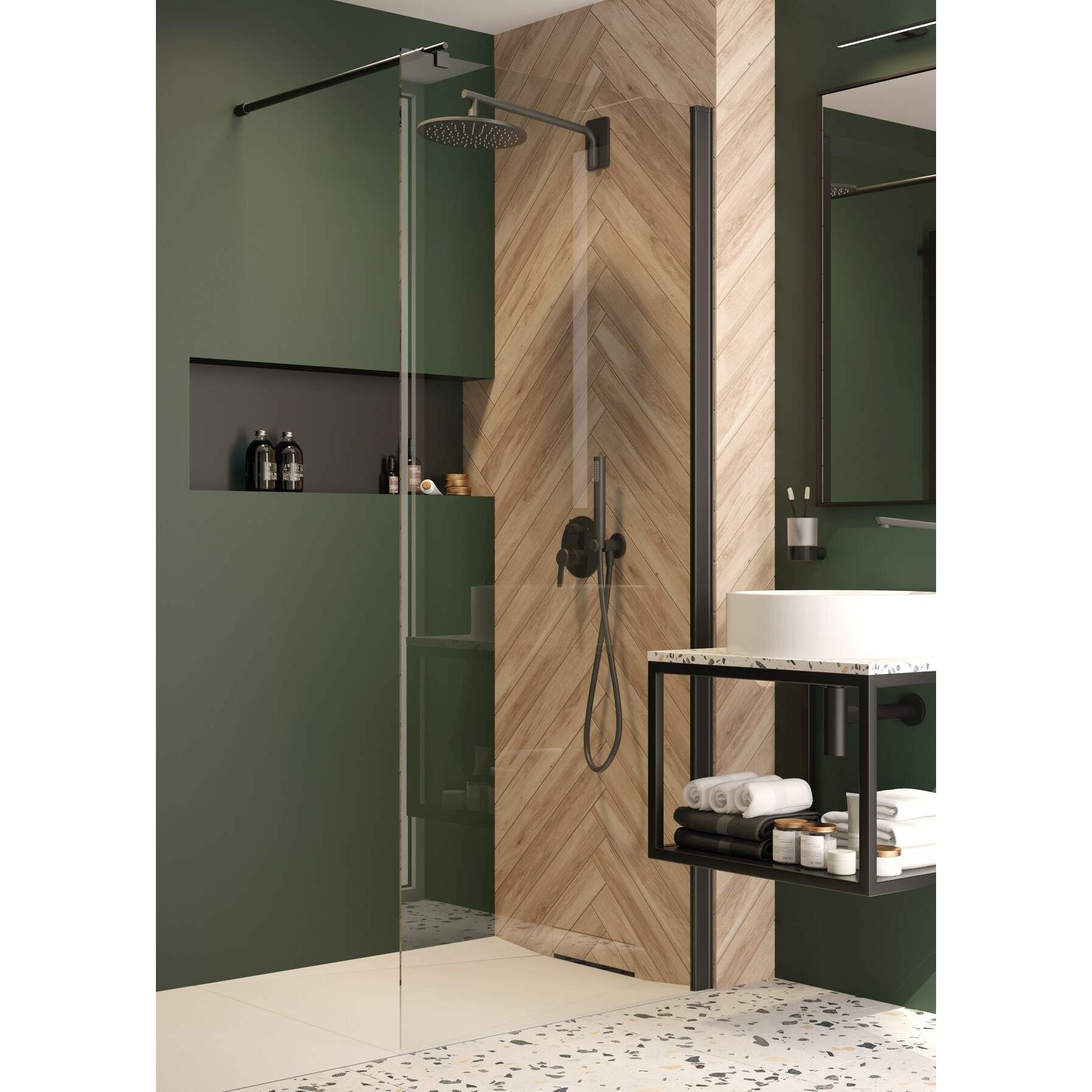 Ścianka prysznicowa / walk-in systemu Kerria Plus 100 cm Deante Kerria Plus KTS_N30P 7