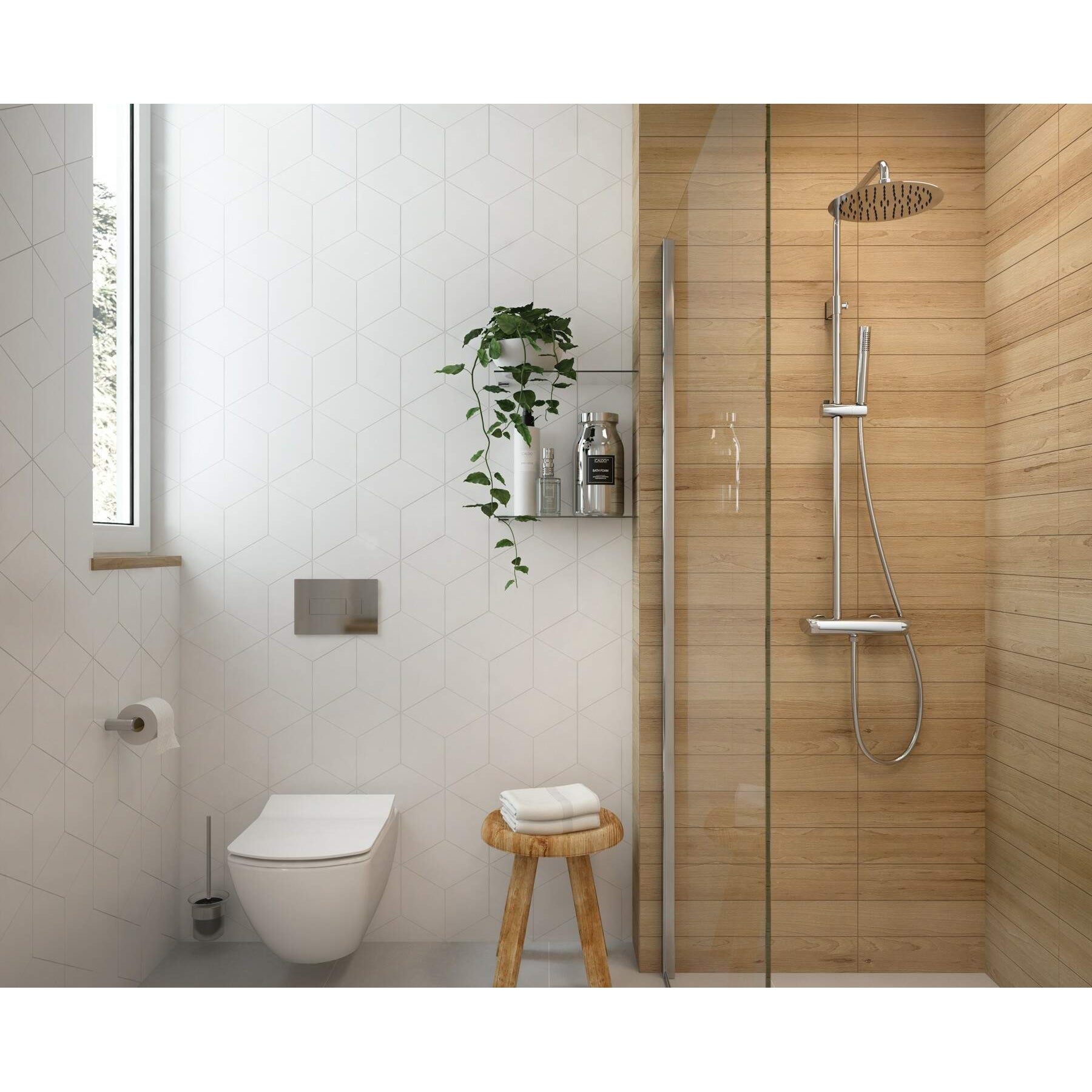 Zestaw WC podtynkowy 6 w 1 Deante Anemon Zero CDZS6ZPW 9