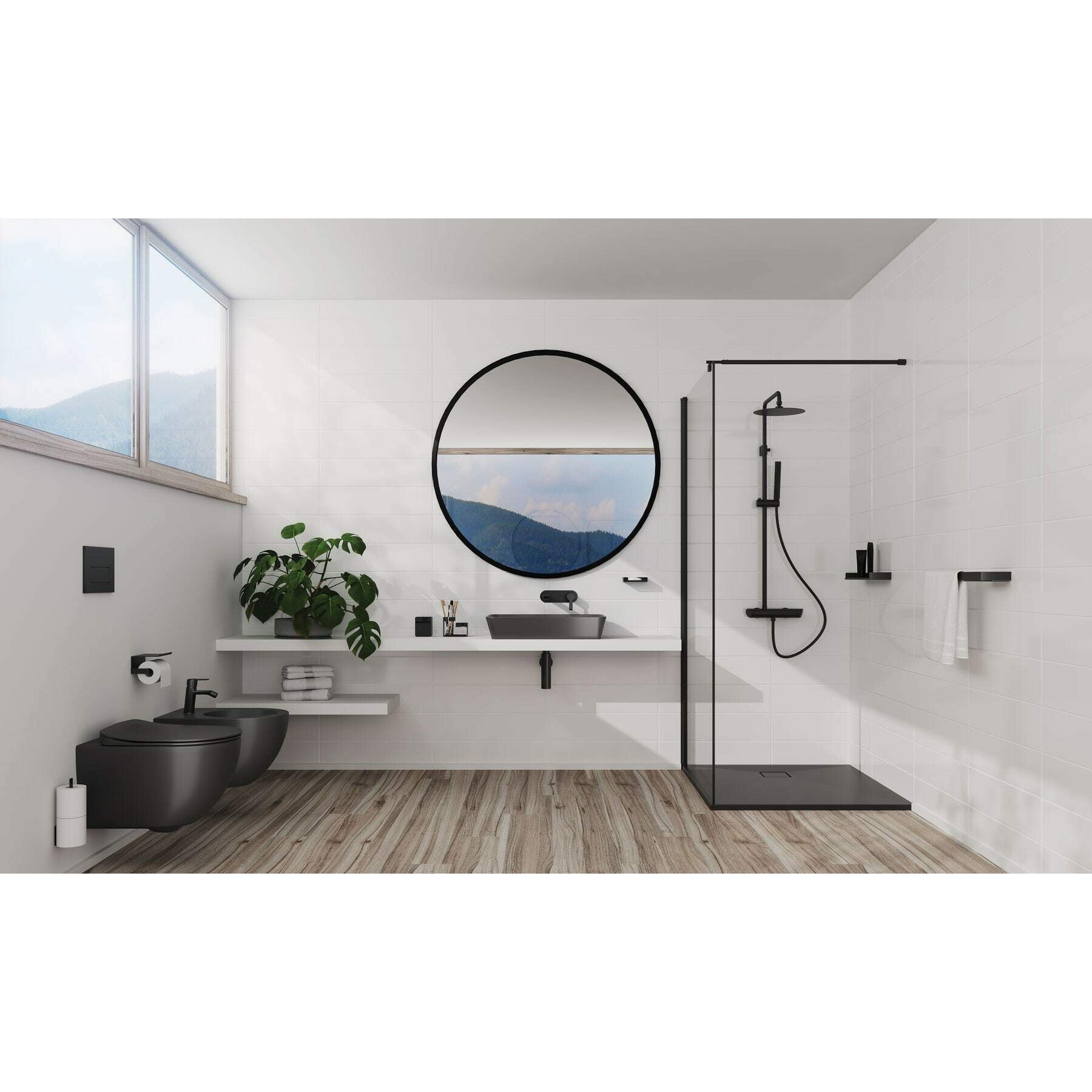 Brodzik granitowy kwadratowy 90x90 cm Deante Correo KQR_T41B 3