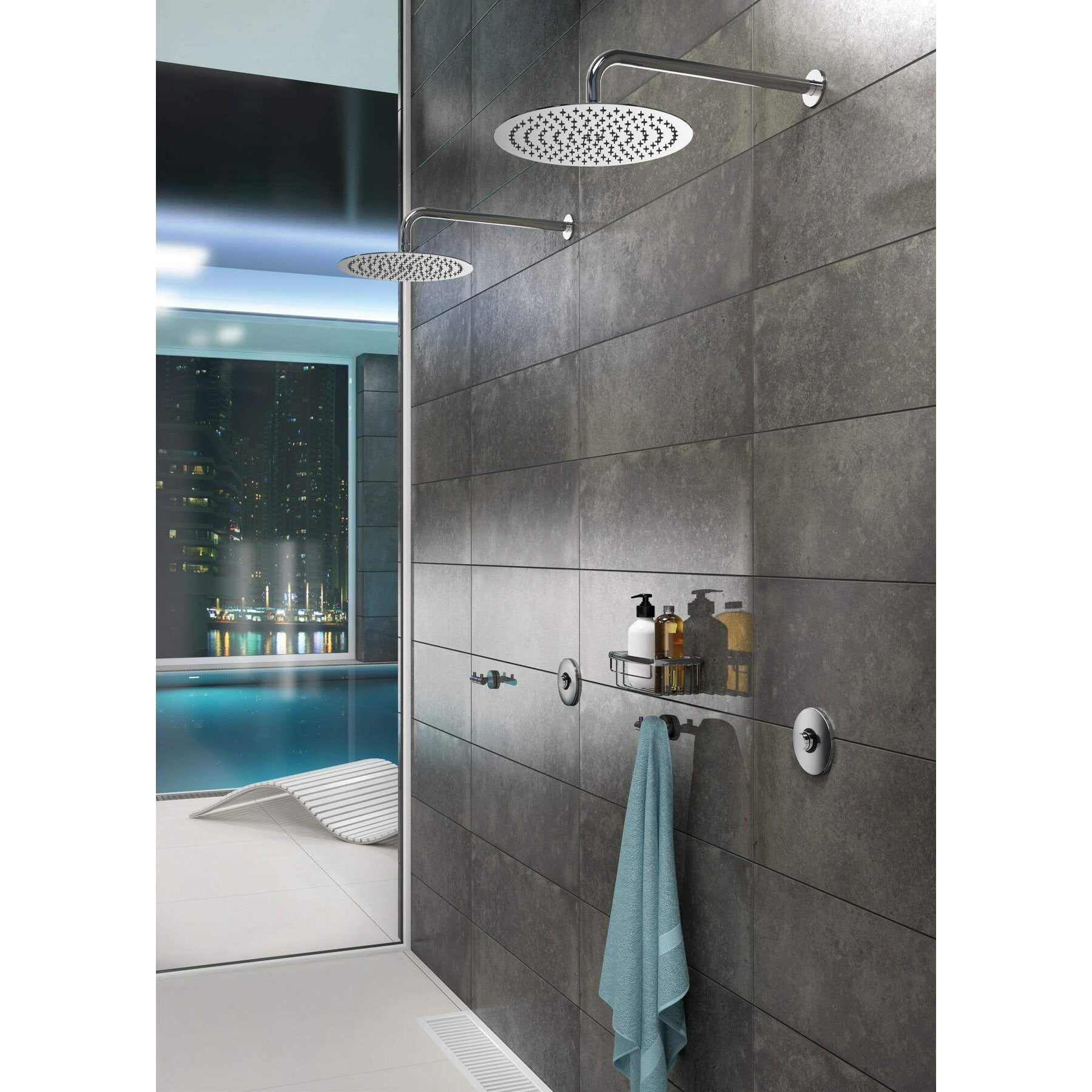 Wylewka prysznicowa ścienna - 359 mm Deante Cascada NAC_041K 3