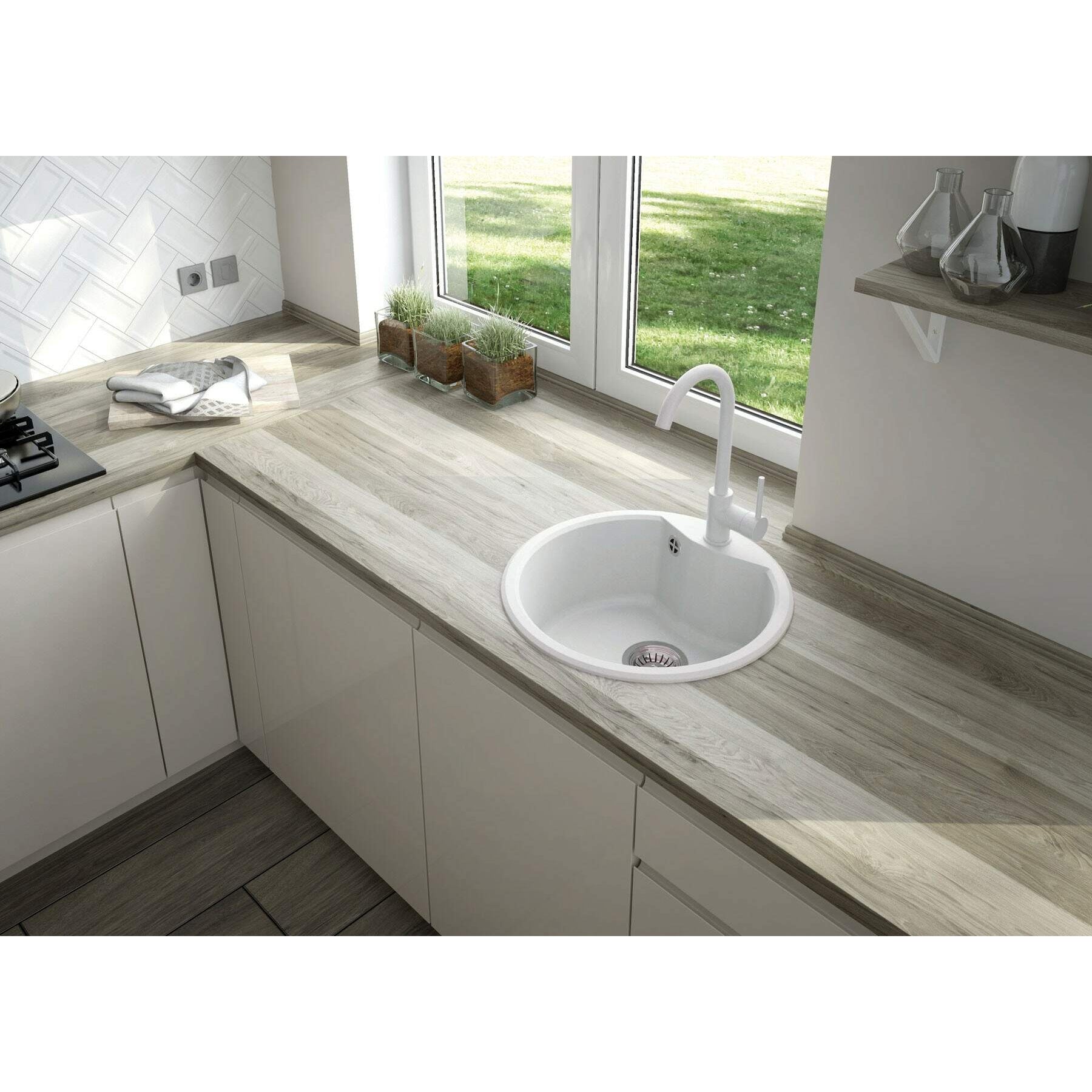 Zlewozmywak granitowy 1-komorowy Deante Solis ZRS_A803 3