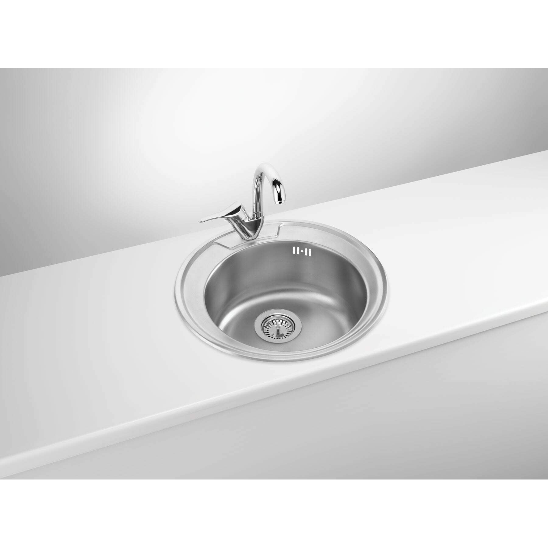 Zlewozmywak stalowy 1-komorowy Deante Twist ZHC_0813 3