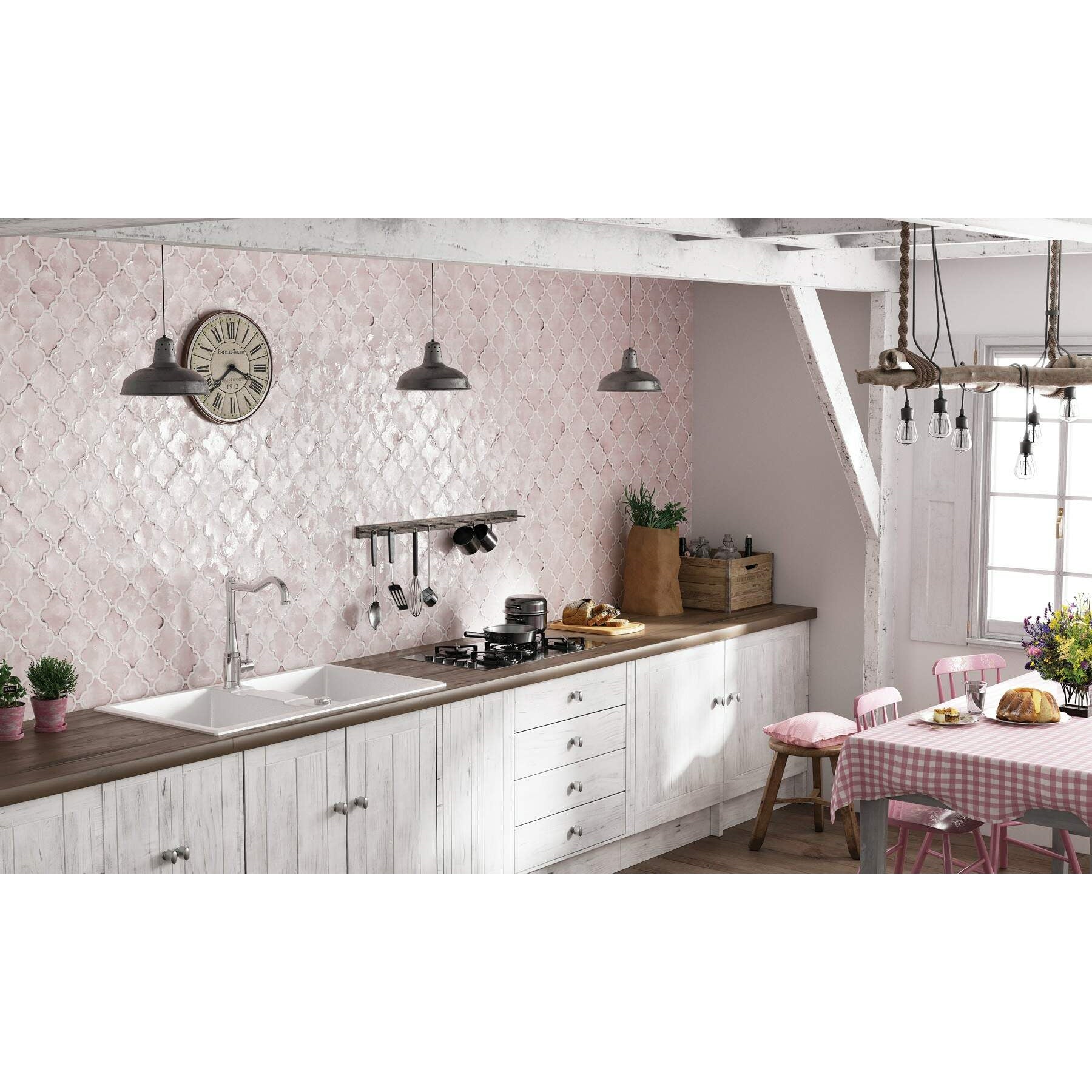 Bateria kuchenna z prostokątną wylewką Deante Tamizo BQT_063M 2