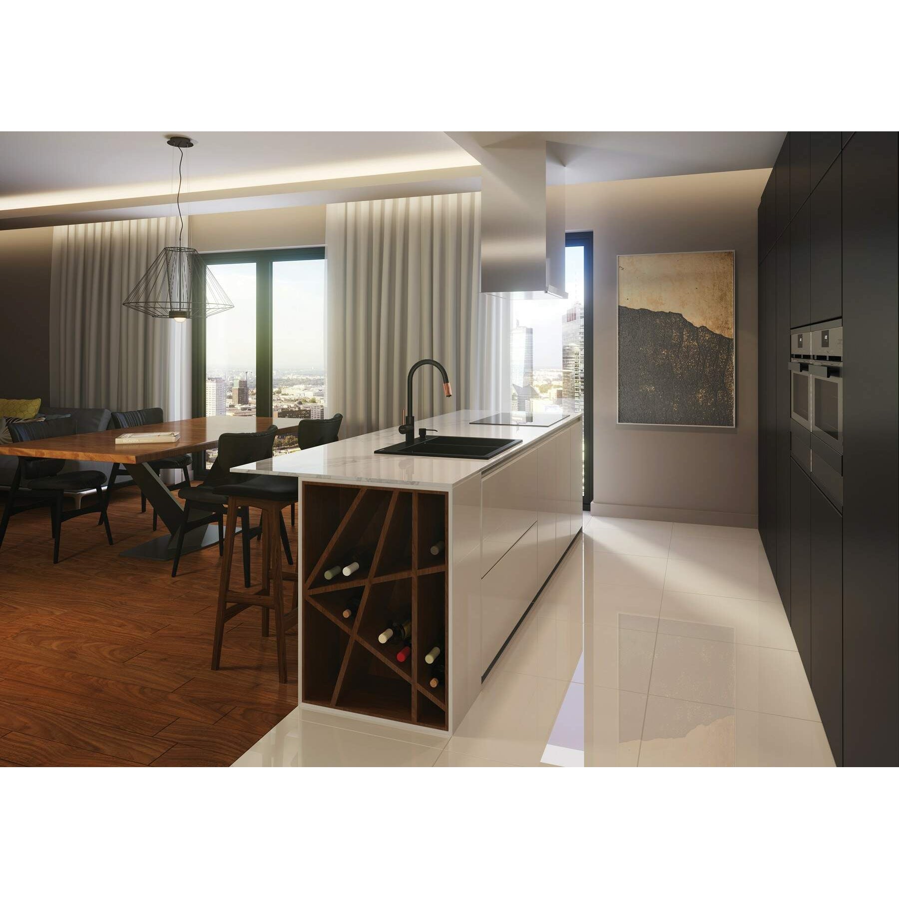 Zlewozmywak granitowy 1.5-komorowy Deante Eridan ZQE_N503 4