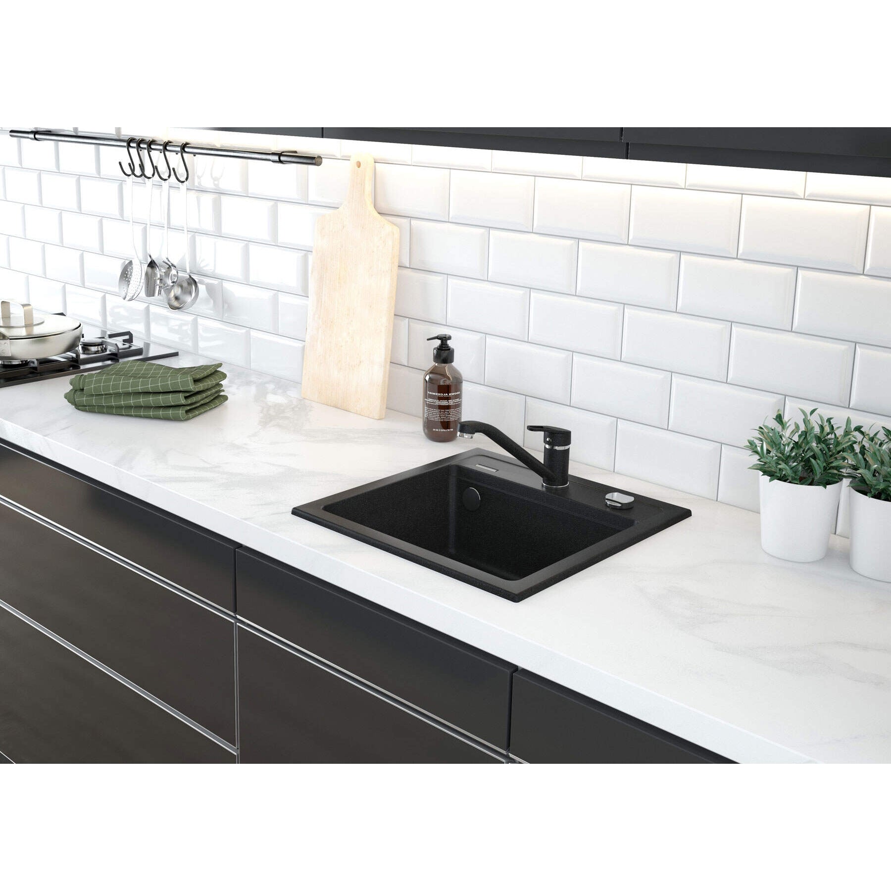 Zlewozmywak granitowy 1-komorowy Deante Zorba ZQZ_2103 4