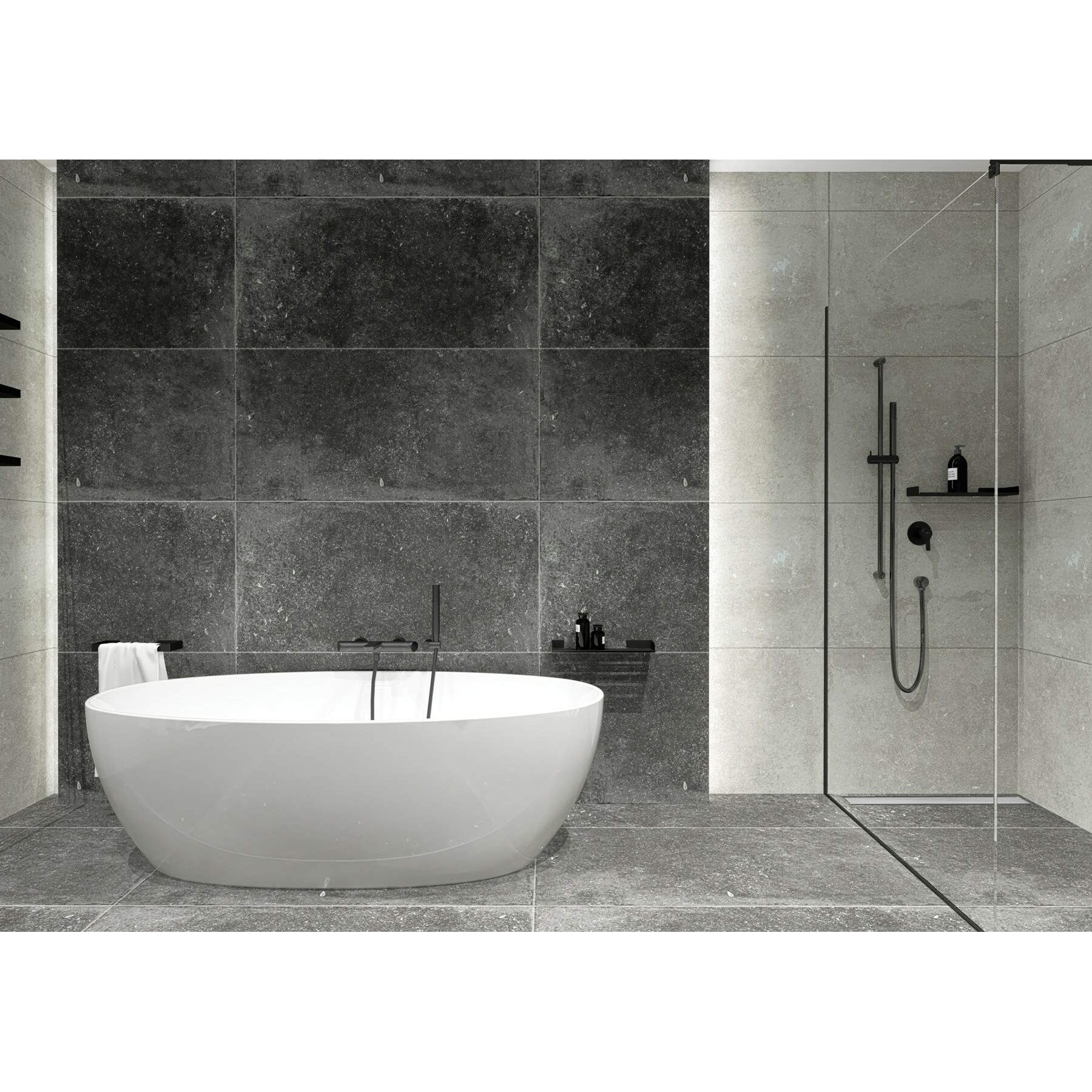 Zestaw prysznicowy 1-funkcyjny z drążkiem Deante Karbo NCC_B51K 9