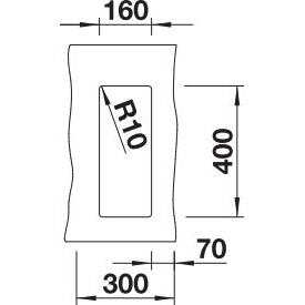 Zlewozmywak BLANCO Subline 160-U, Silgranir Puradur
