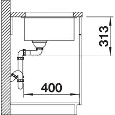 Zlewozmywak BLANCO Subline 320-U Silgranit