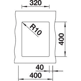 Zlewozmywak BLANCO Subline 320-U Silgranit