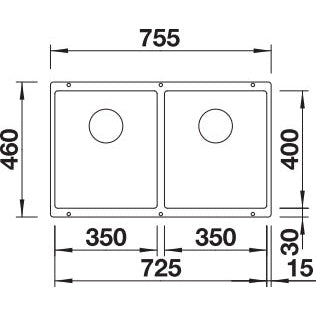 Zlewozmywak BLANCO Subline 350/350-U Silgranit