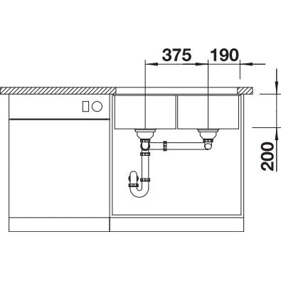Zlewozmywak BLANCO Subline 350/350-U Silgranit