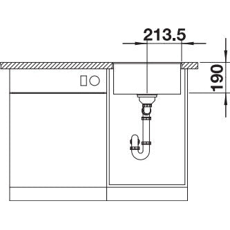 Zlewozmywak BLANCO Subline 400-F Silgranit